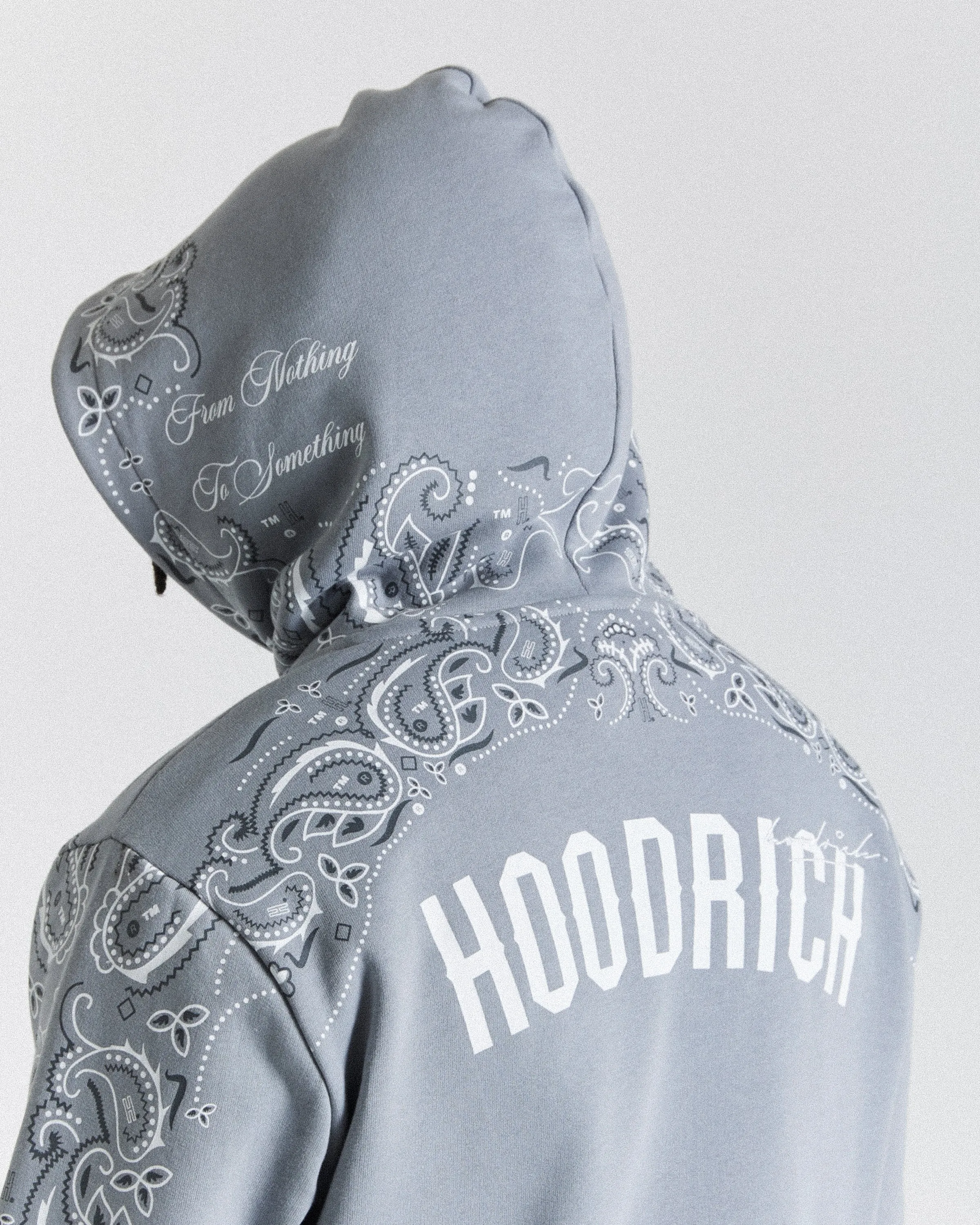 Motif Hoodie - Grey/White sold by Hoodrich product image thumbnail 4