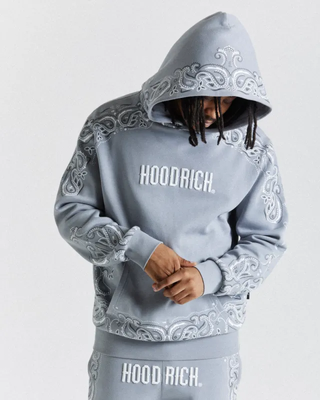Motif Hoodie - Grey/White made by Hoodrich