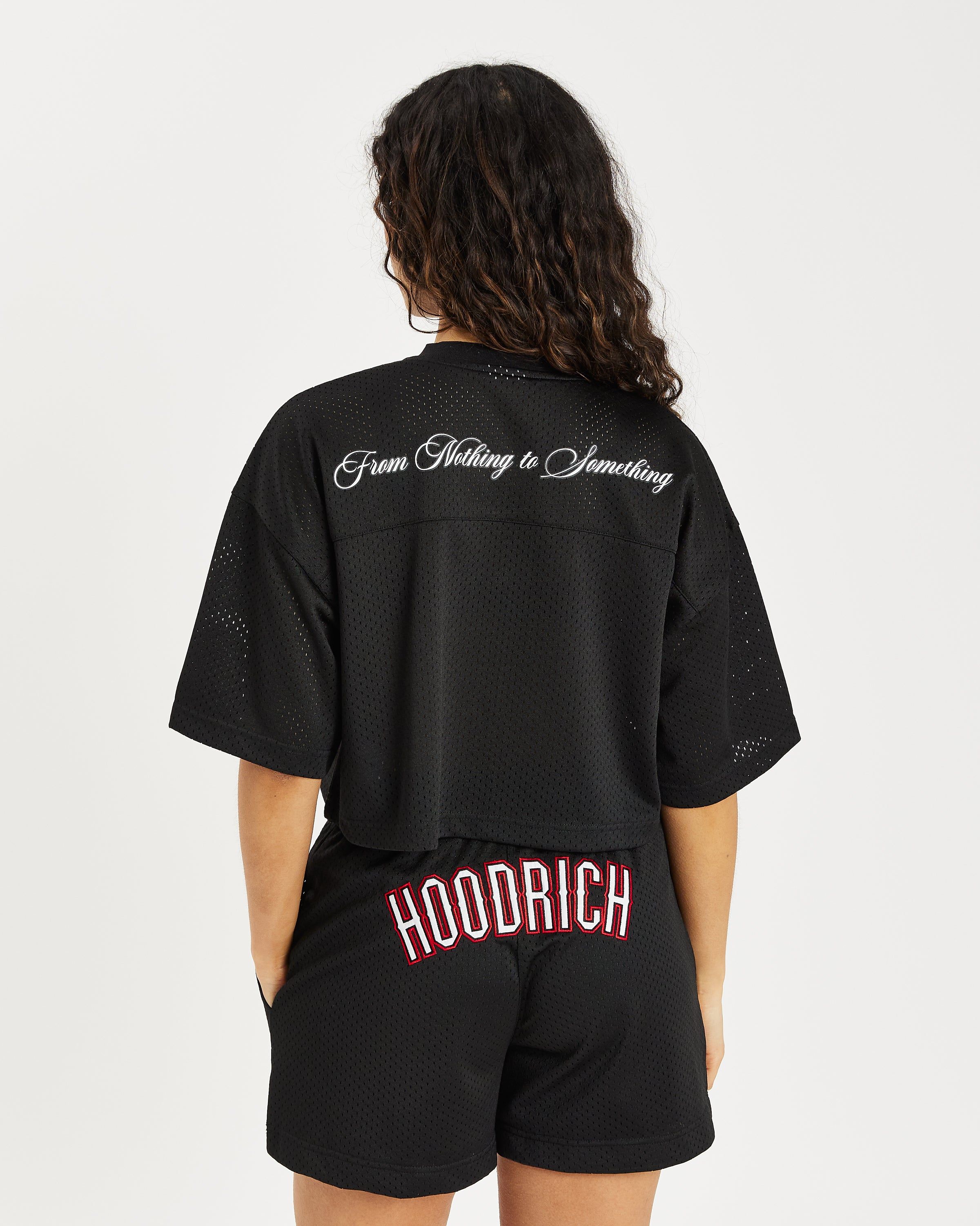 OG Court Cropped T-Shirt - Black/White/Red sold by Hoodrich product image thumbnail 2