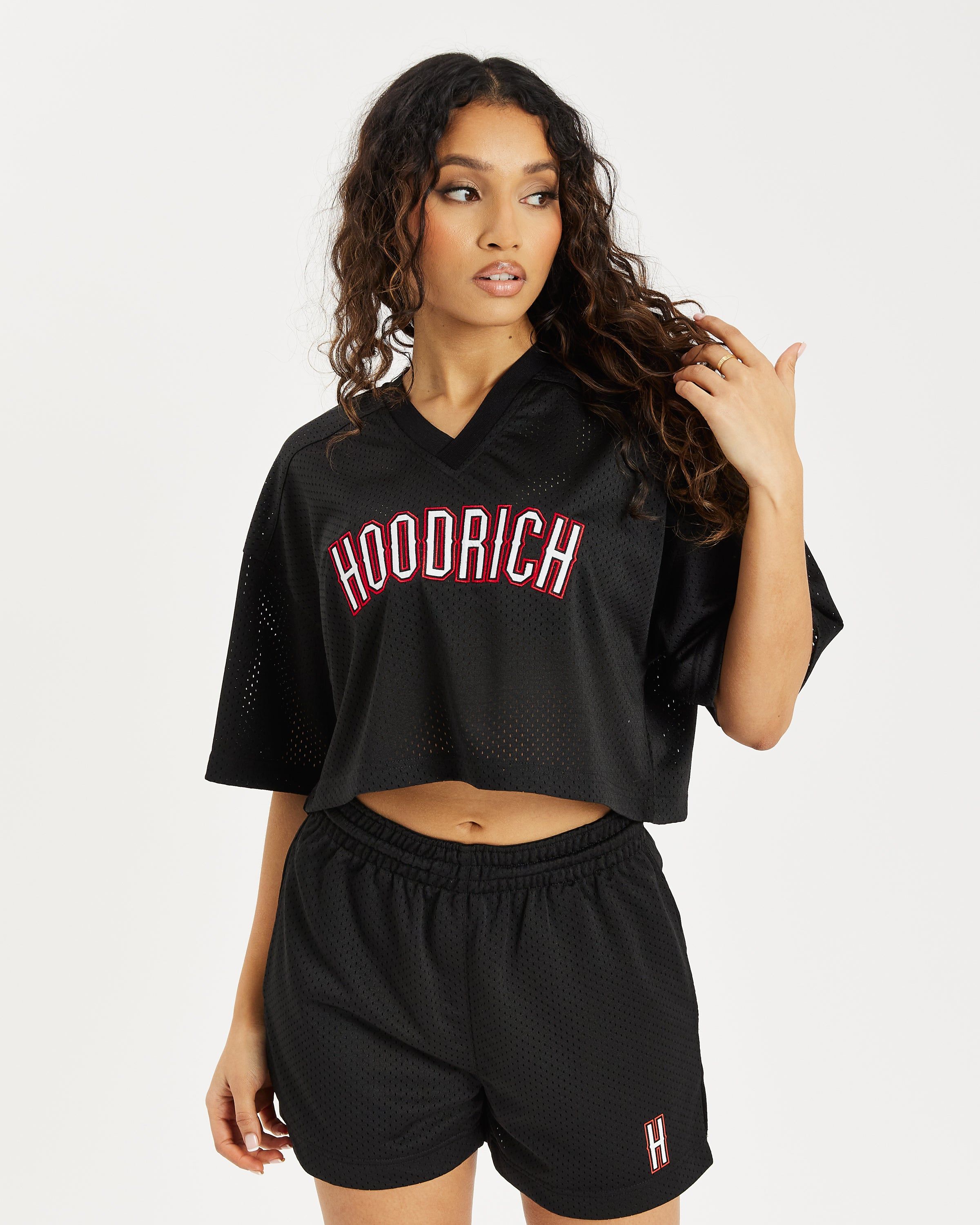 OG Court Cropped T-Shirt - Black/White/Red sold by Hoodrich