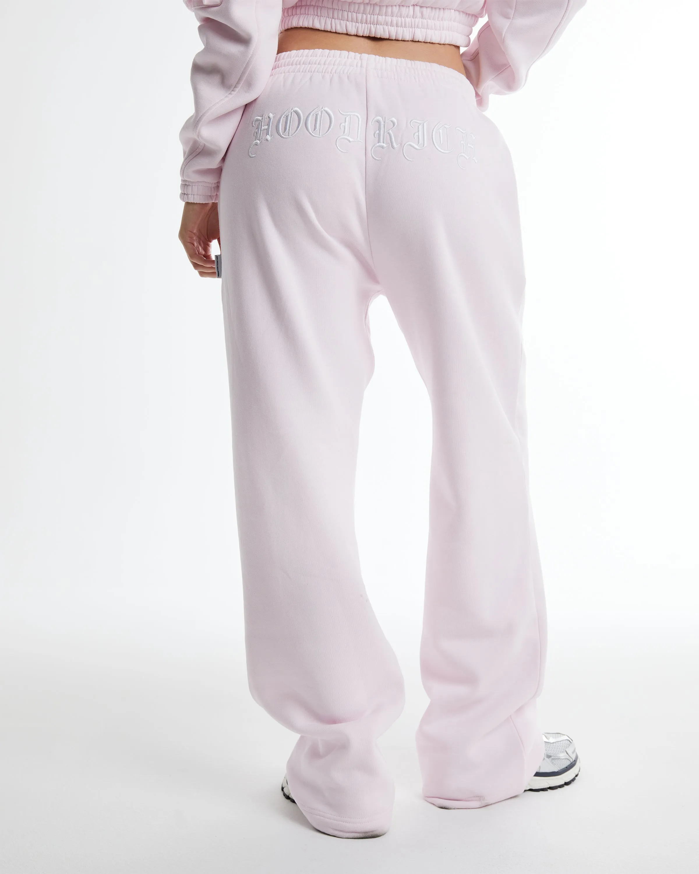 Dusk Wide Leg Joggers - Pink/White sold by Hoodrich