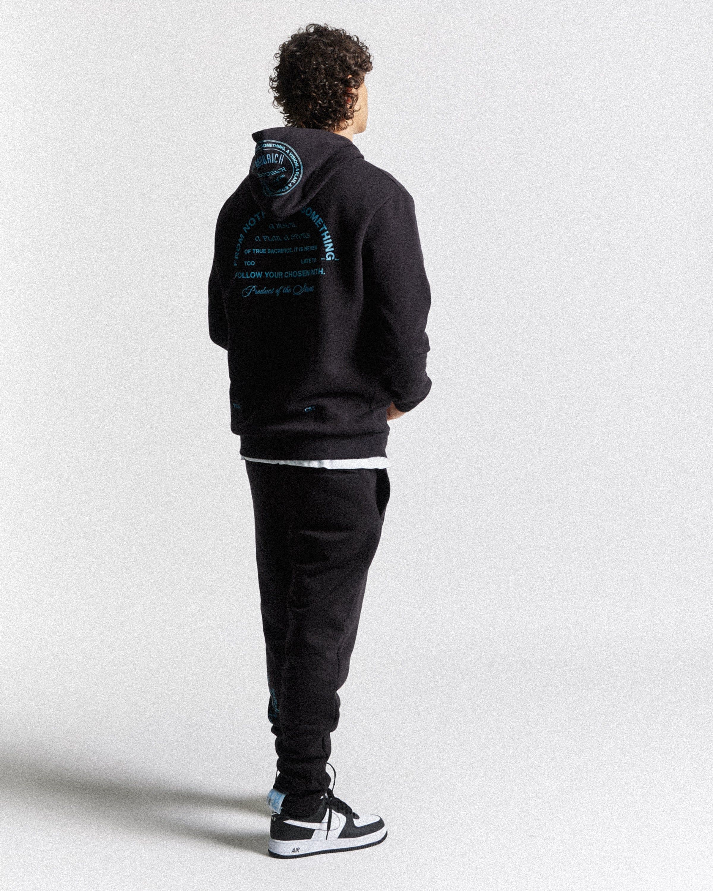 Unite Hoodie - Black/Placid Blue sold by Hoodrich product image thumbnail 4