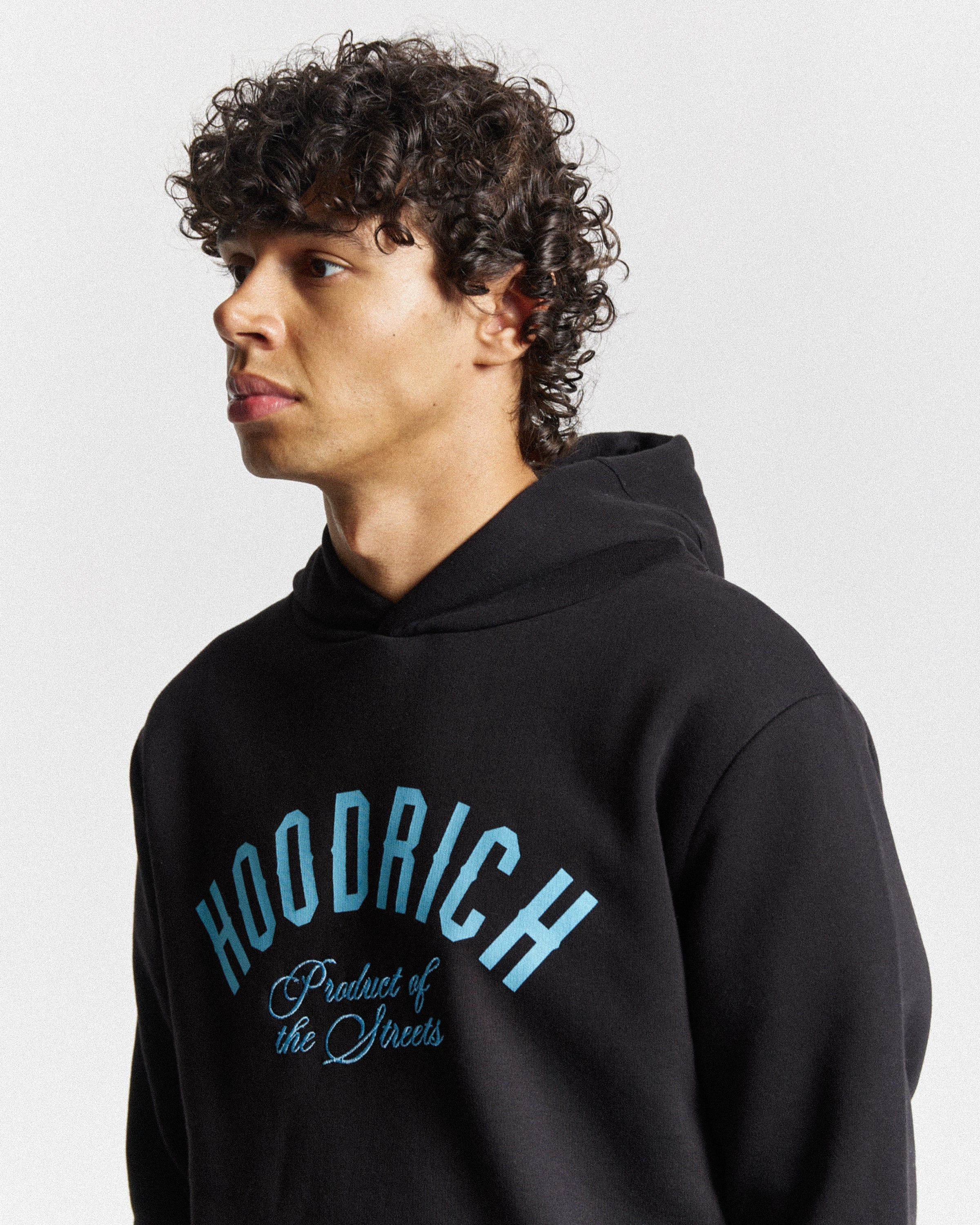 Unite Hoodie - Black/Placid Blue sold by Hoodrich product image thumbnail 5