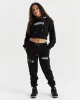 Calor Cropped Hoodie - Black/White/Yellow/Purple sold by Hoodrich