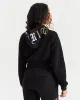 Calor Cropped Hoodie - Black/White/Yellow/Purple sold by Hoodrich