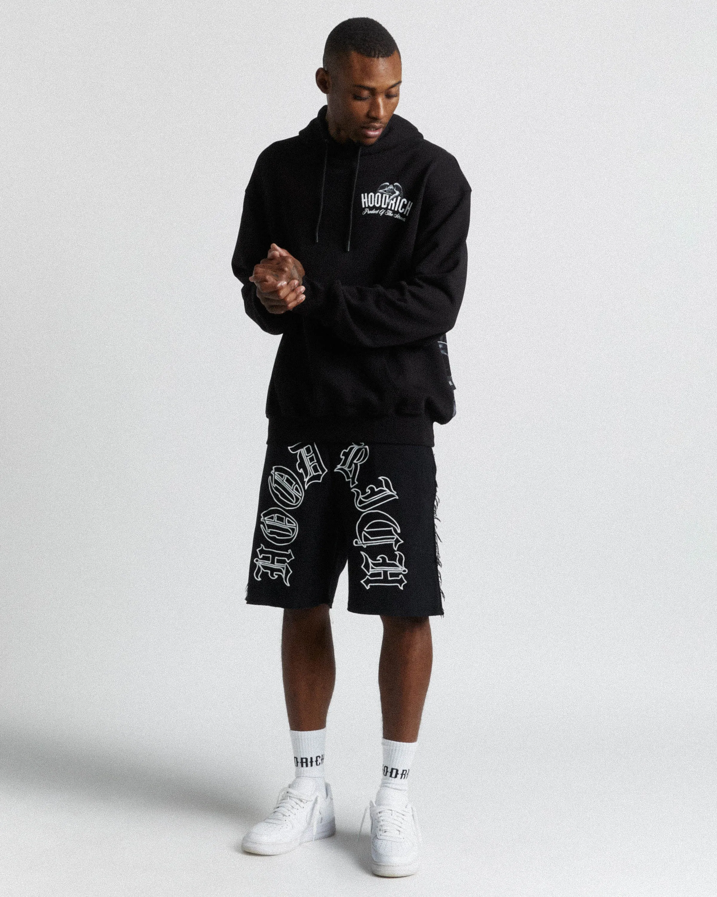 Renaissance Archangel Hoodie - Black sold by Hoodrich product image thumbnail 3