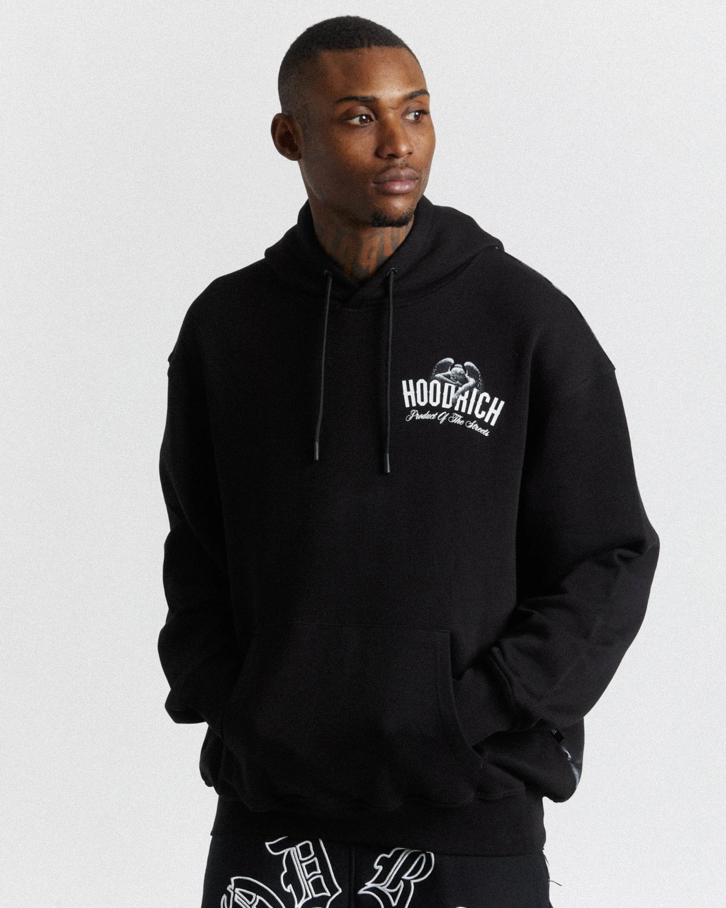 Renaissance Archangel Hoodie - Black sold by Hoodrich product image thumbnail 2