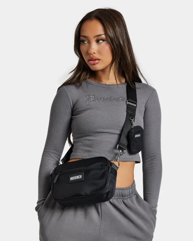 OG Core Women's Cross Body Bag - Black/Silver sold by Hoodrich