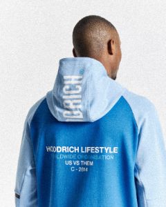 OG Cycle Full Zip Hoodie - Placid Blue/White sold by Hoodrich