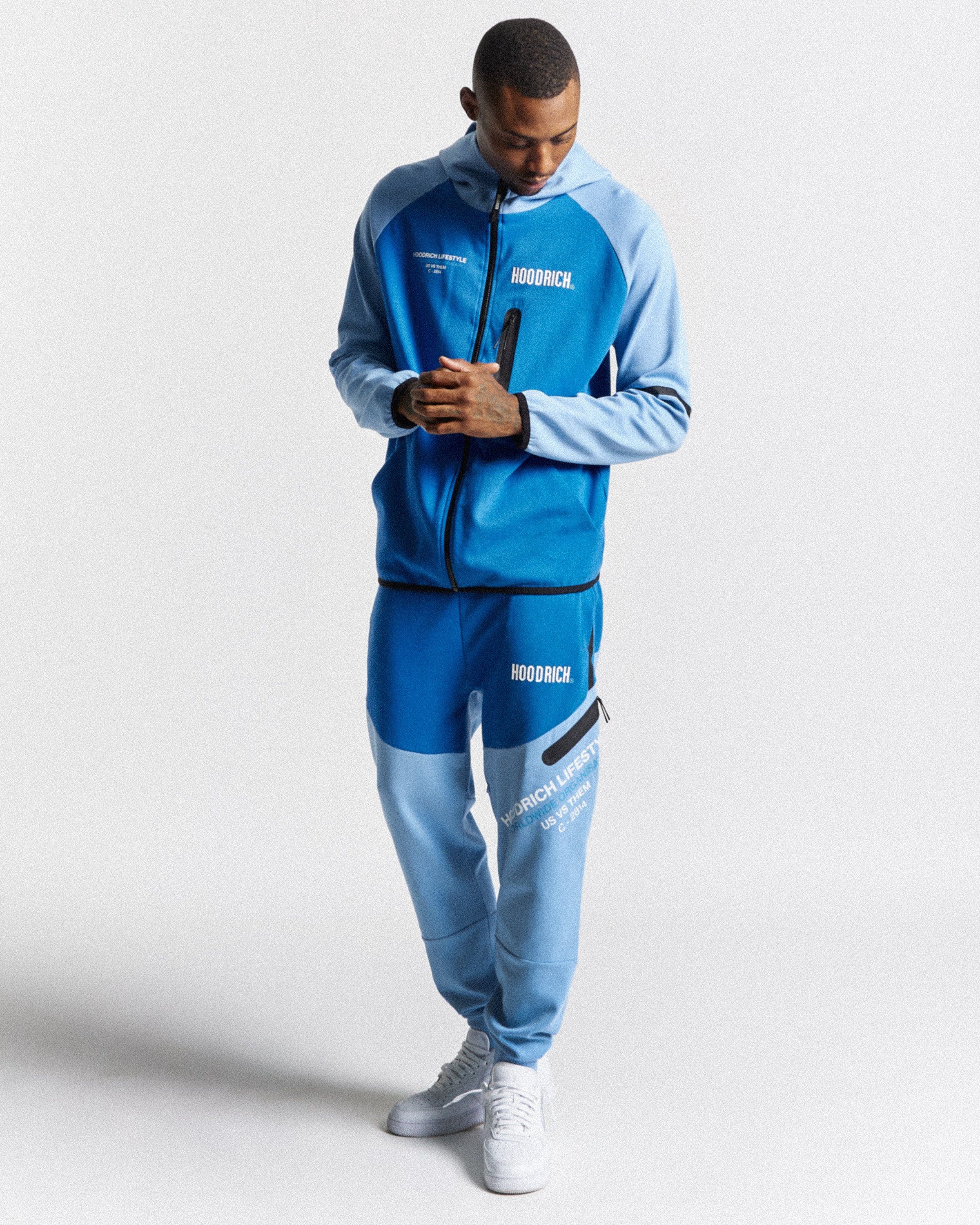 OG Cycle Full Zip Hoodie - Placid Blue/White sold by Hoodrich product image thumbnail 4
