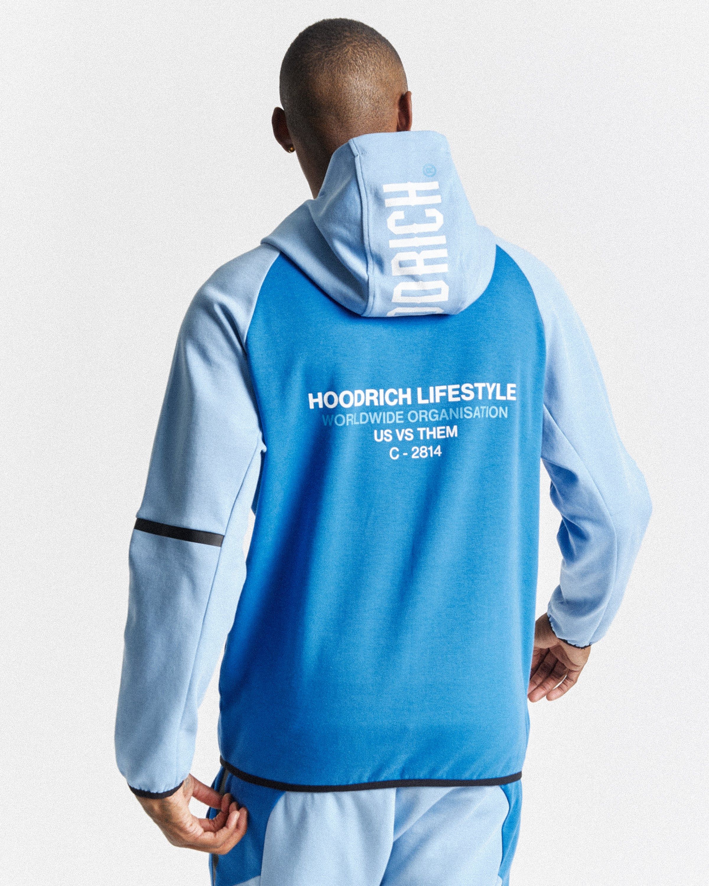 OG Cycle Full Zip Hoodie - Placid Blue/White sold by Hoodrich product image thumbnail 2