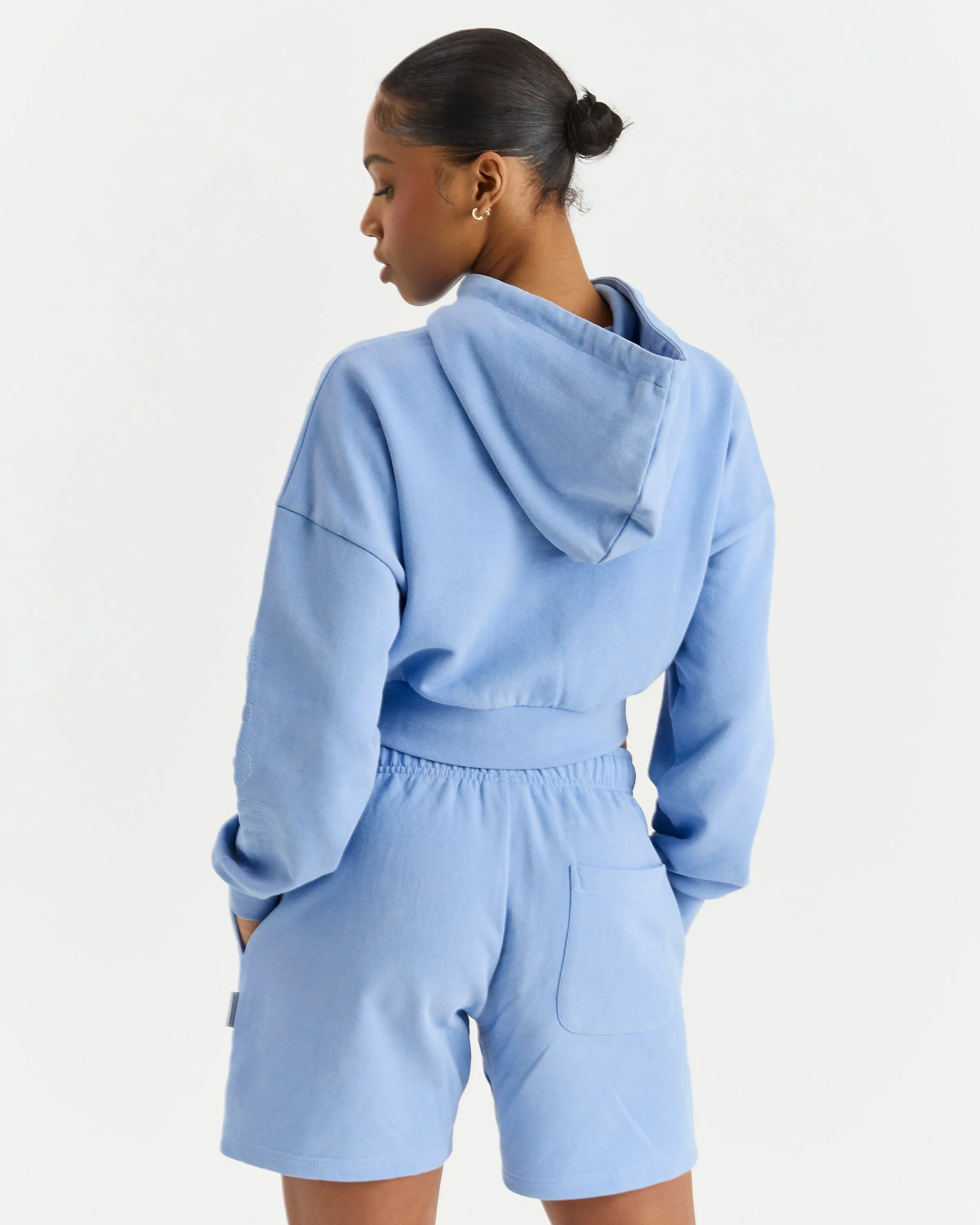 Erode Cropped Hoodie - Blue Wash sold by Hoodrich product image thumbnail 5