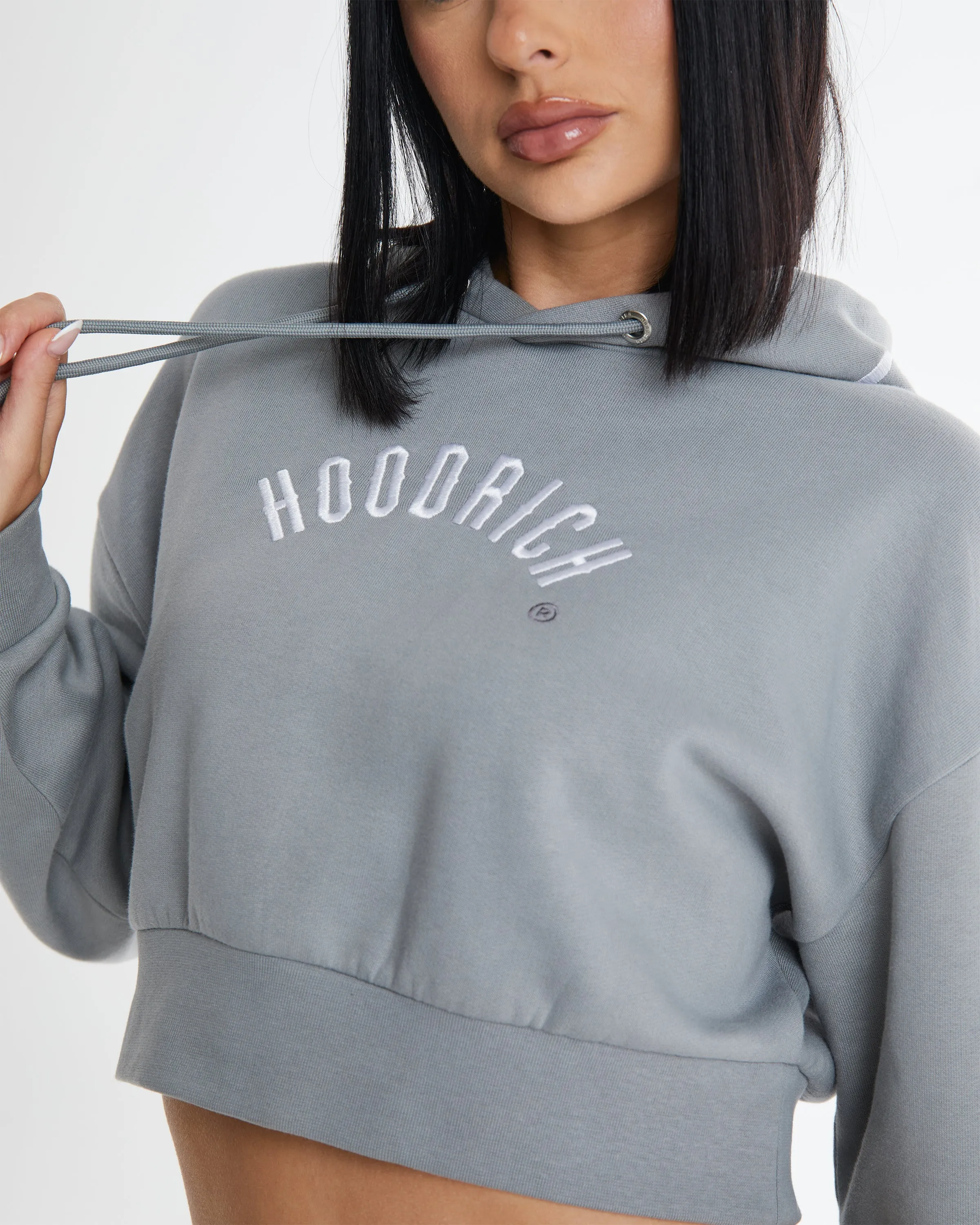Calor Cropped Hoodie - Grey sold by Hoodrich product image thumbnail 3