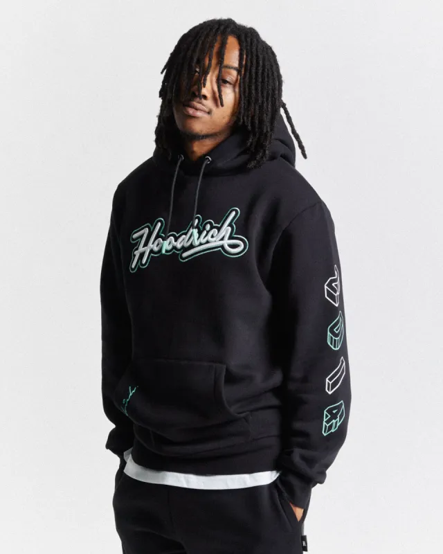 Arena Hoodie - Black/White/Blue made by Hoodrich