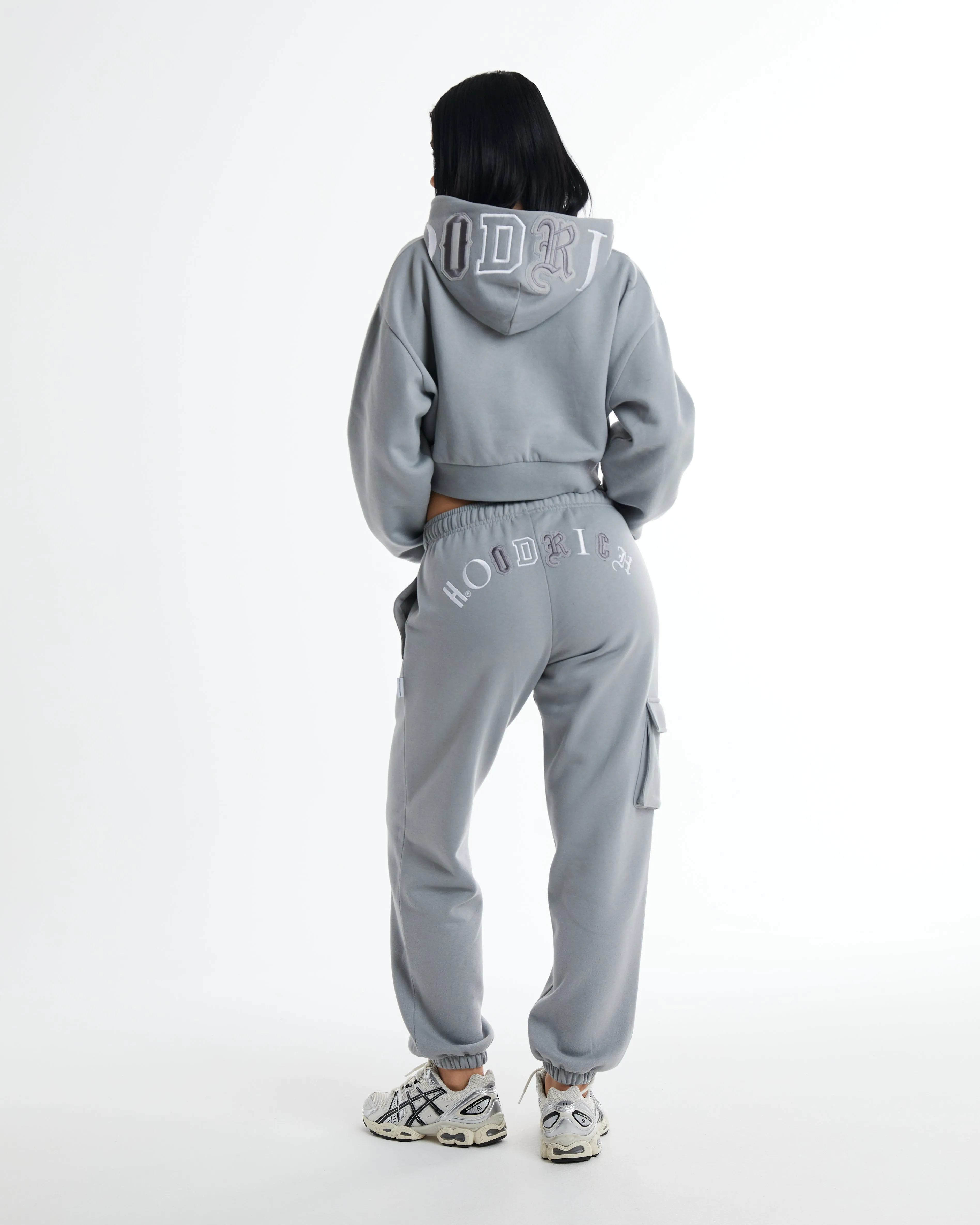 Calor Cropped Hoodie - Grey sold by Hoodrich product image thumbnail 5