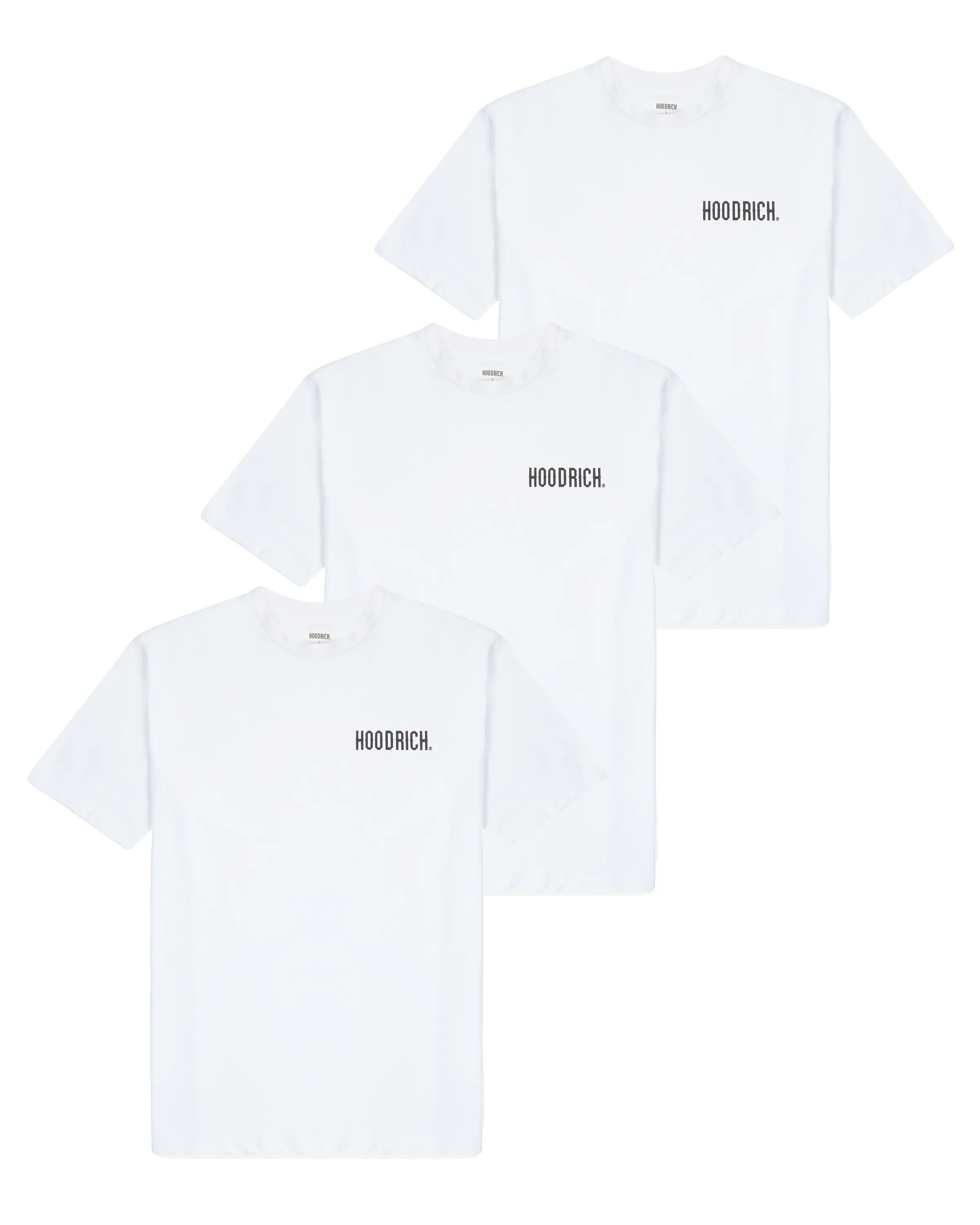 OG Core 3 Pack T-shirts - White/Black sold by Hoodrich