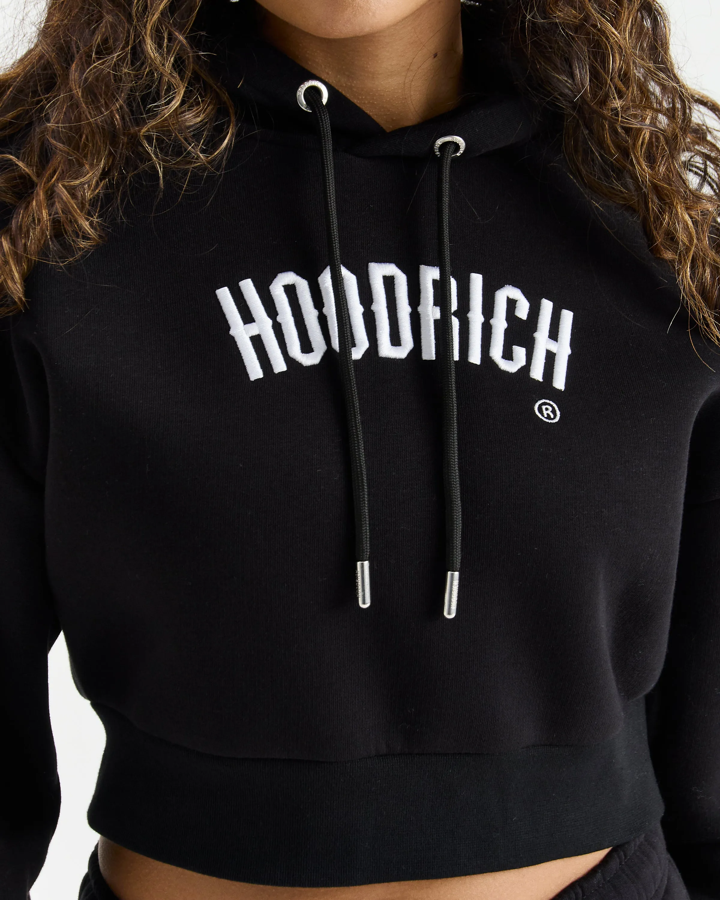 Calor Cropped Hoodie - Black/Cream/Tan sold by Hoodrich product image thumbnail 4