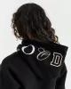 Calor Cropped Hoodie - Black/Cream/Tan sold by Hoodrich