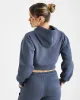 Kraze Cropped Hoodie - Navy sold by Hoodrich
