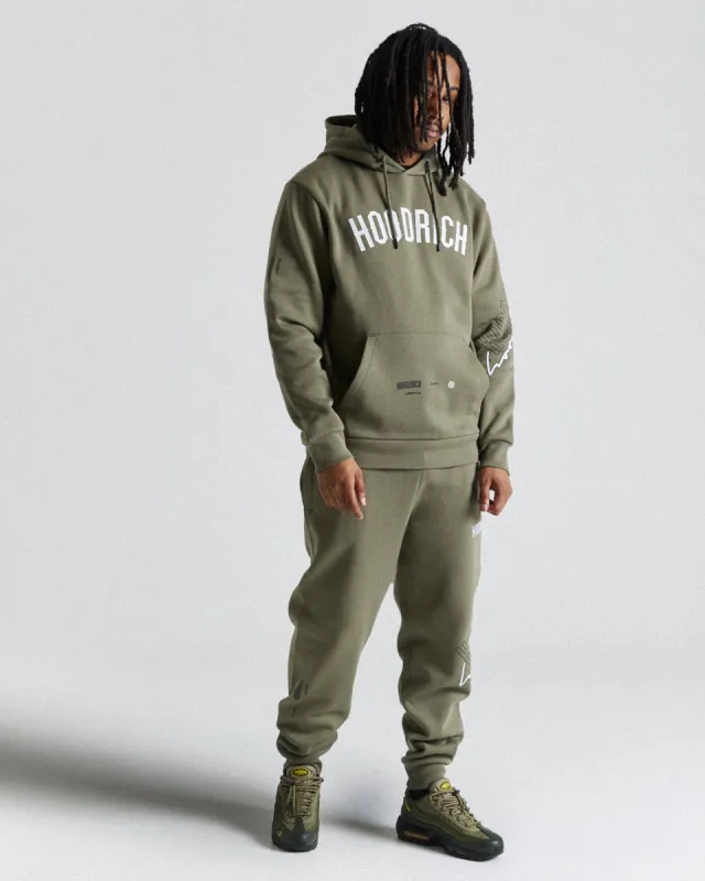Caliber Joggers - Khaki/White sold by Hoodrich