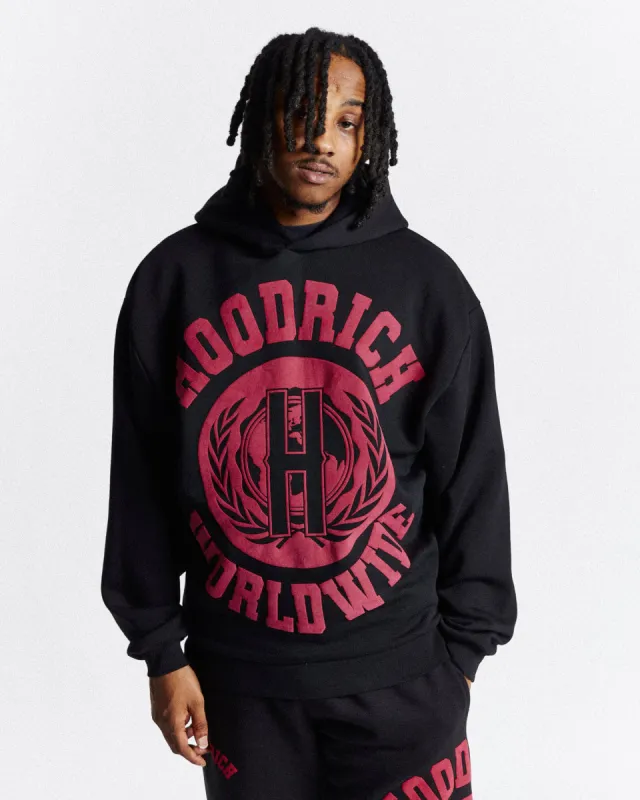 Frat Oversized Hoodie - Black/Red sold by Hoodrich