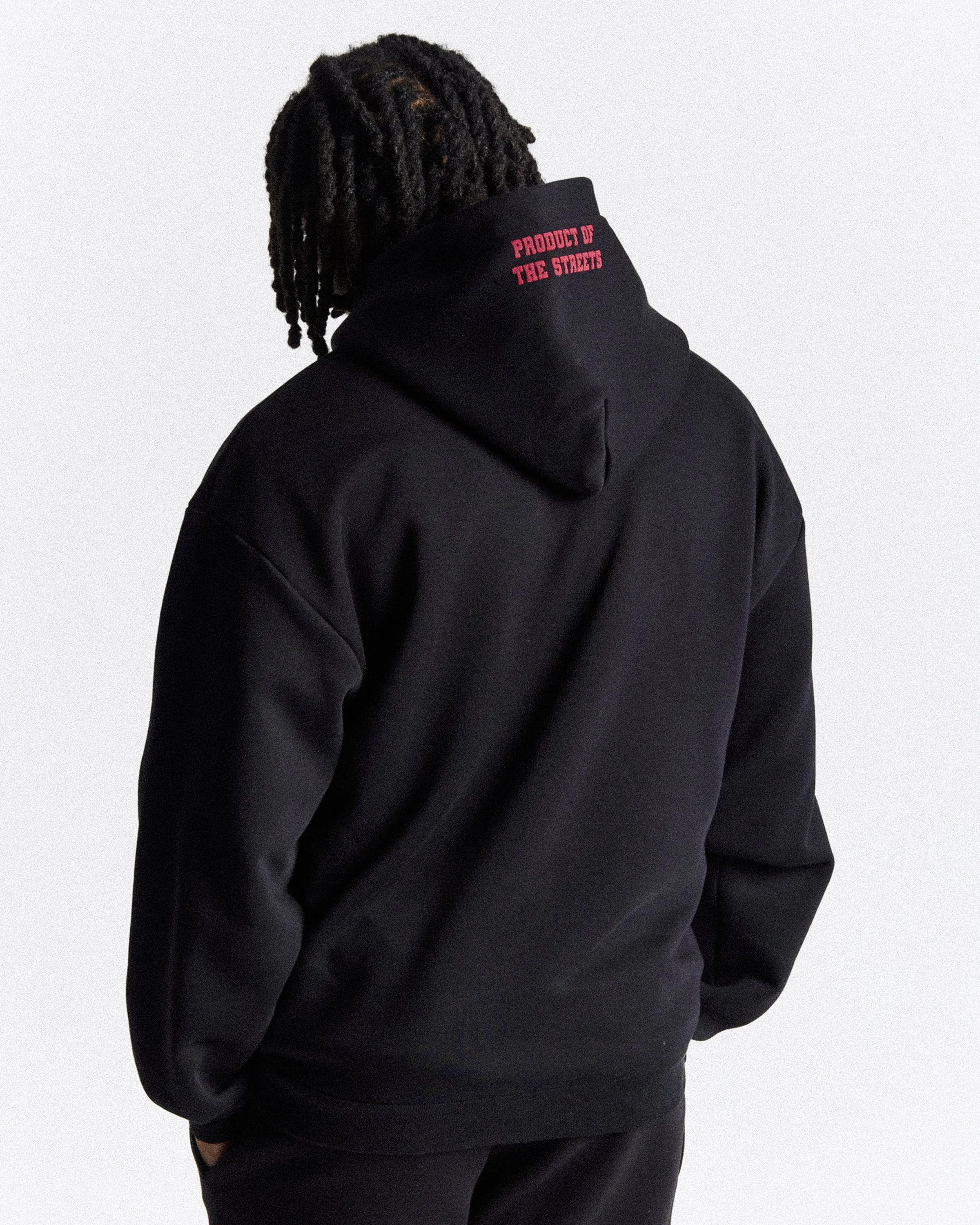 Frat Oversized Hoodie - Black/Red sold by Hoodrich product image thumbnail 4