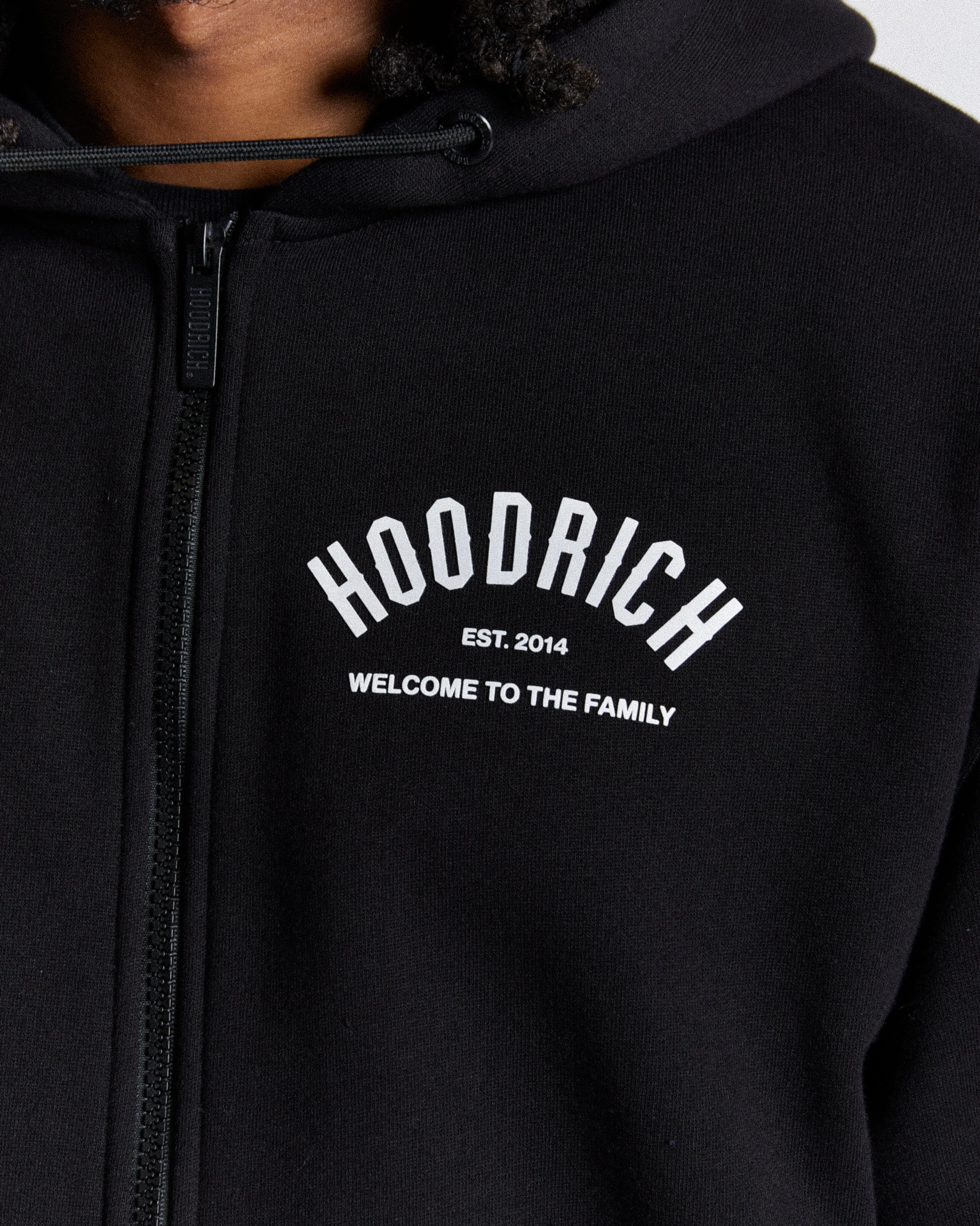 Volcano Zip Hoodie - Black/White sold by Hoodrich product image thumbnail 5
