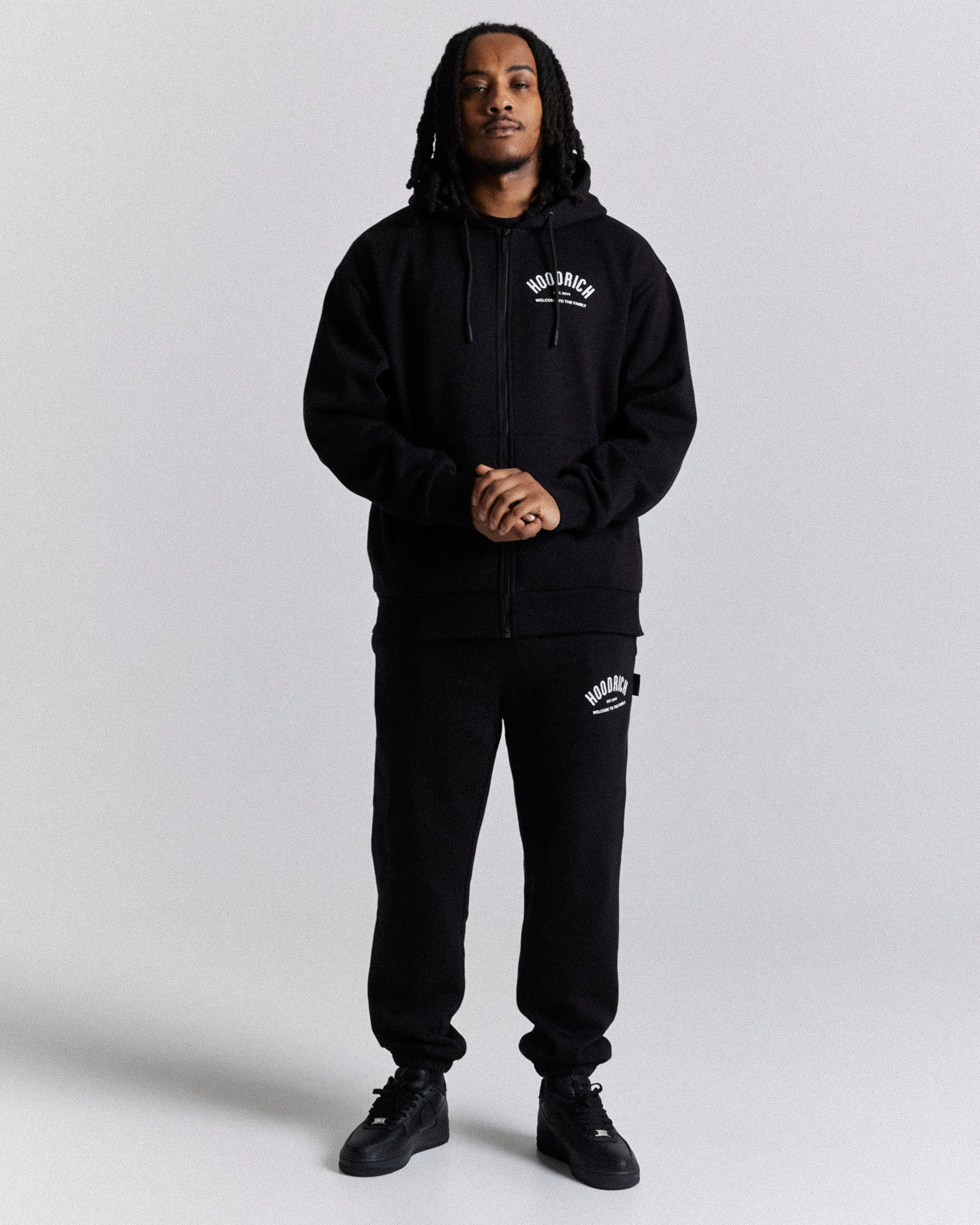 Volcano Zip Hoodie - Black/White sold by Hoodrich product image thumbnail 3