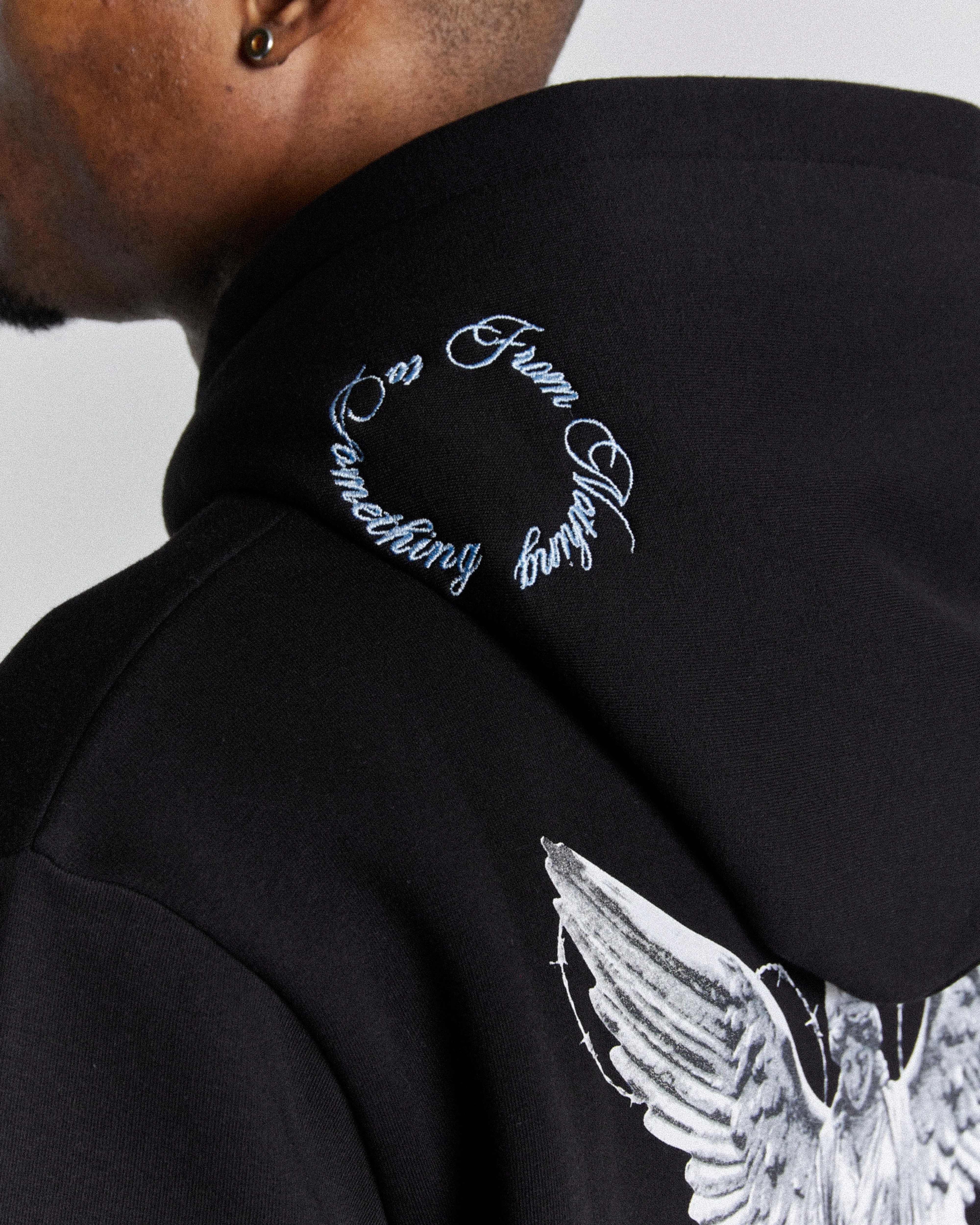 Vital Hoodie - Black/White/Blue sold by Hoodrich product image thumbnail 3