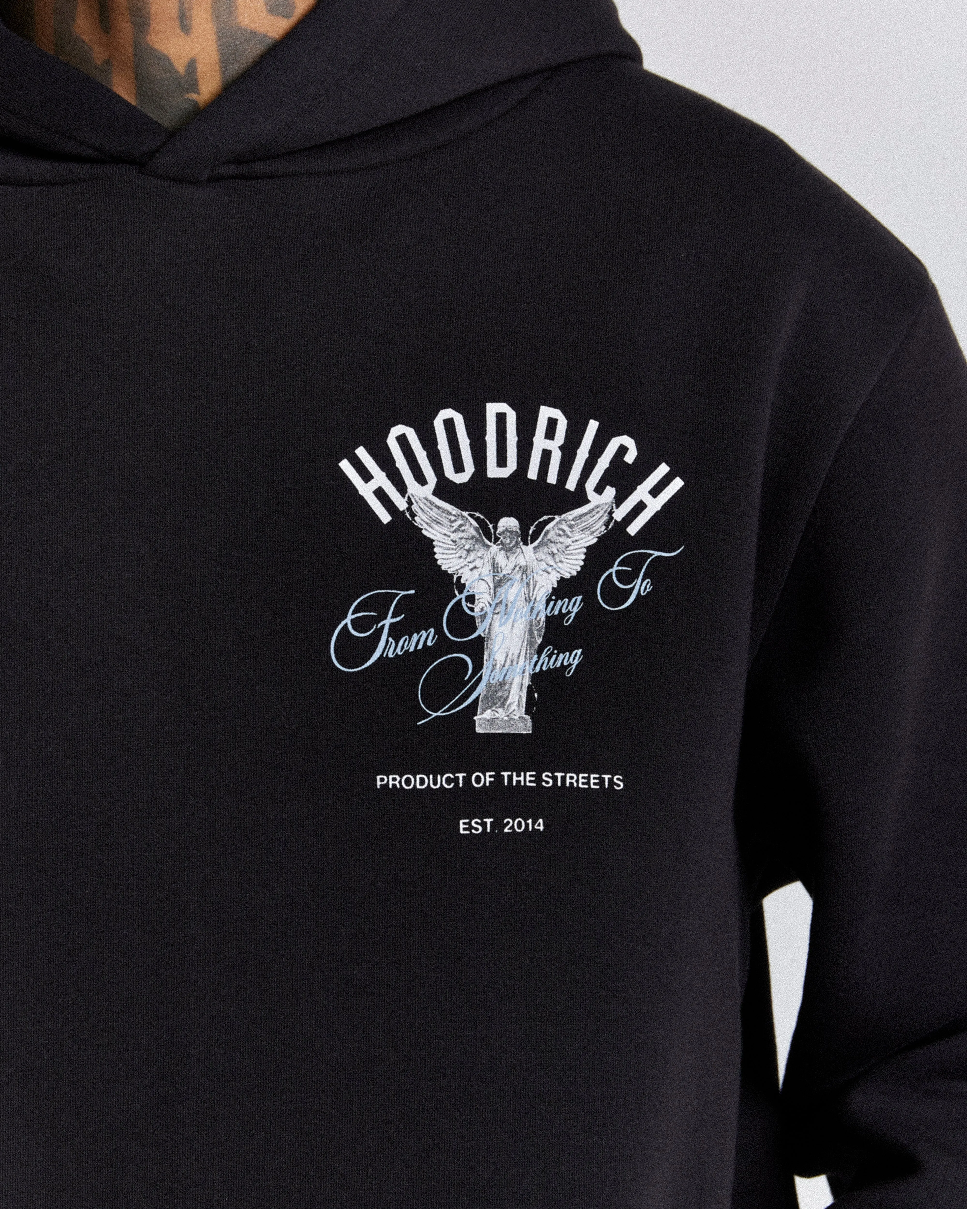 Vital Hoodie - Black/White/Blue sold by Hoodrich product image thumbnail 4