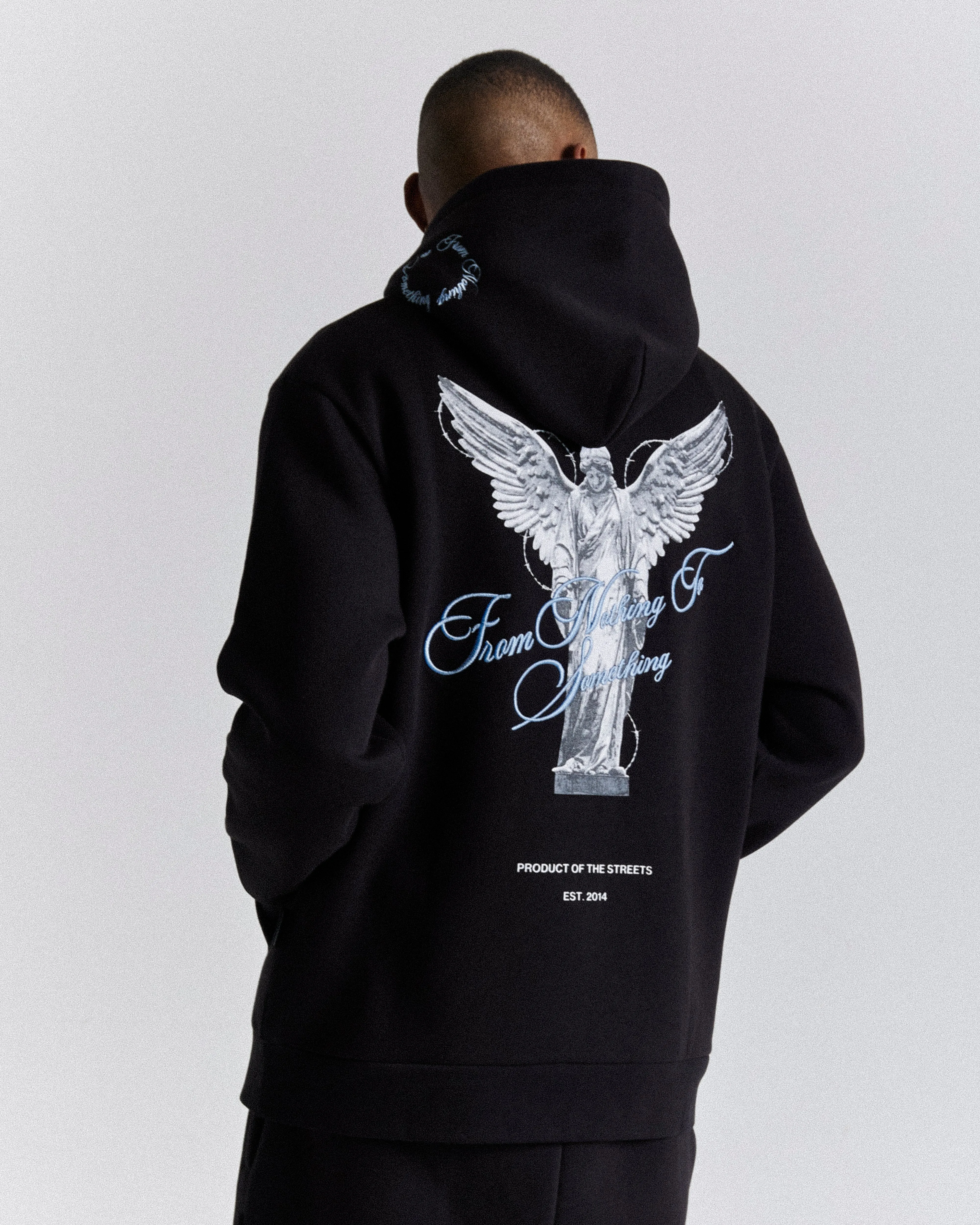 Vital Hoodie - Black/White/Blue sold by Hoodrich product image thumbnail 2