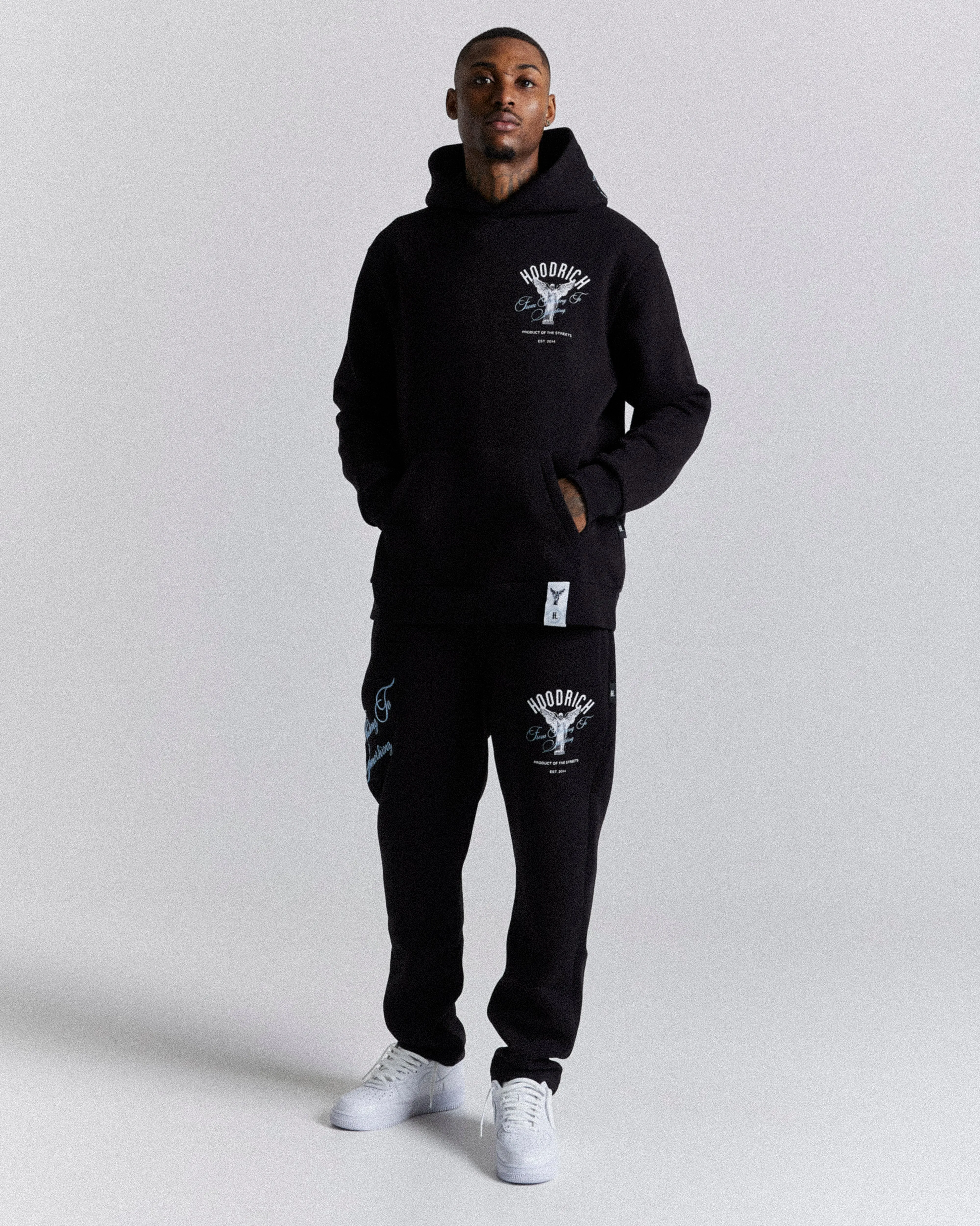 Vital Hoodie - Black/White/Blue sold by Hoodrich product image thumbnail 5