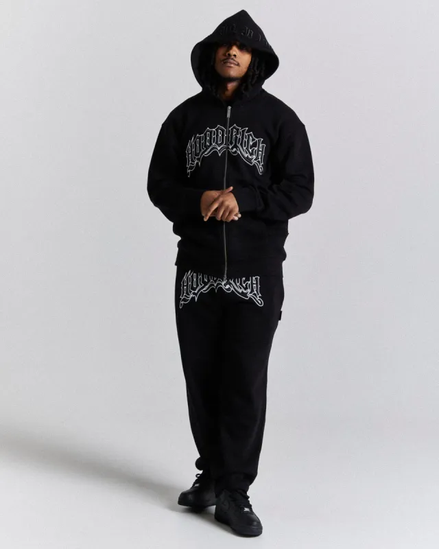 Ritual Oversized Joggers - Black/White sold by Hoodrich