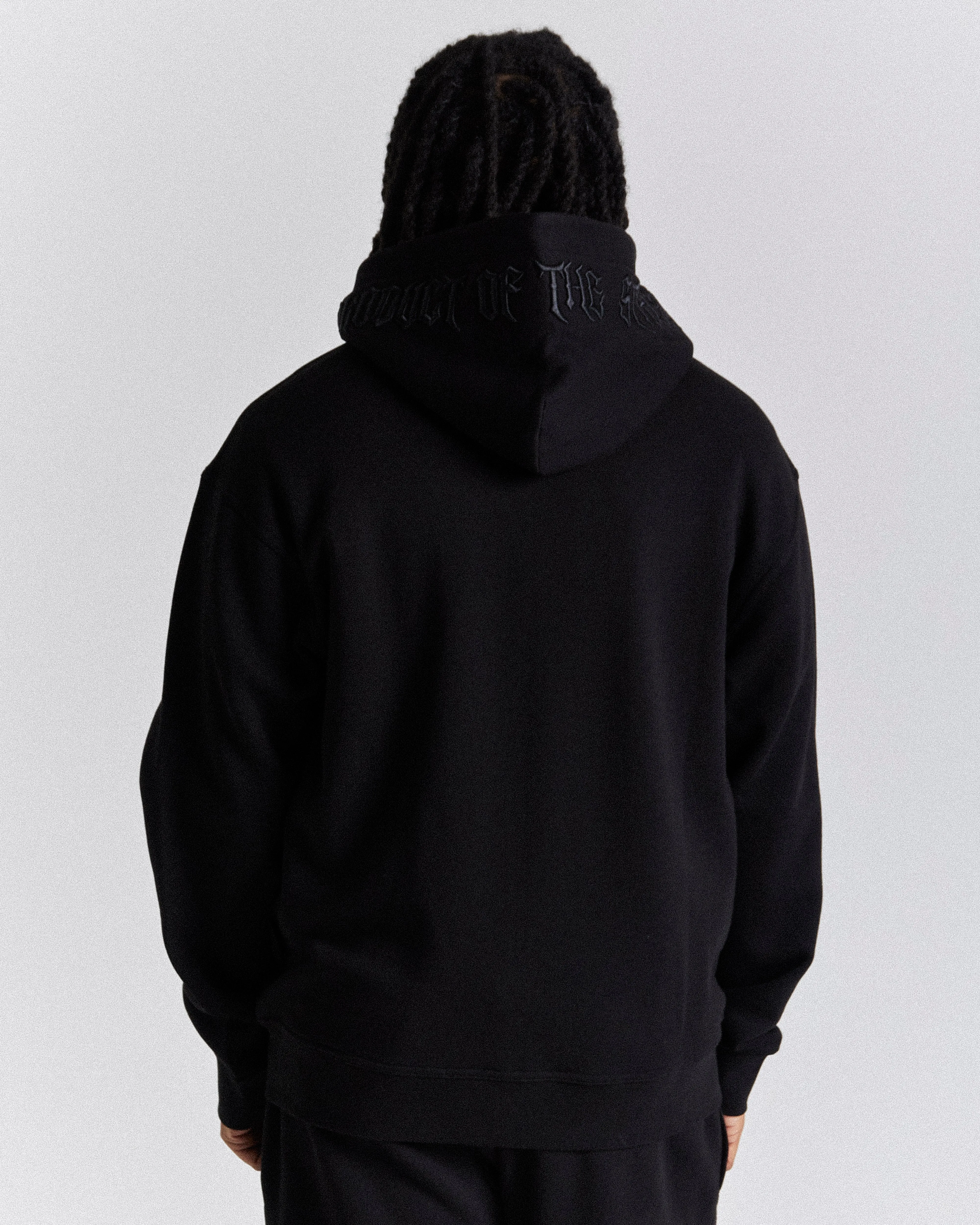 Ritual Oversized Zip Hoodie - Black/White sold by Hoodrich product image thumbnail 4