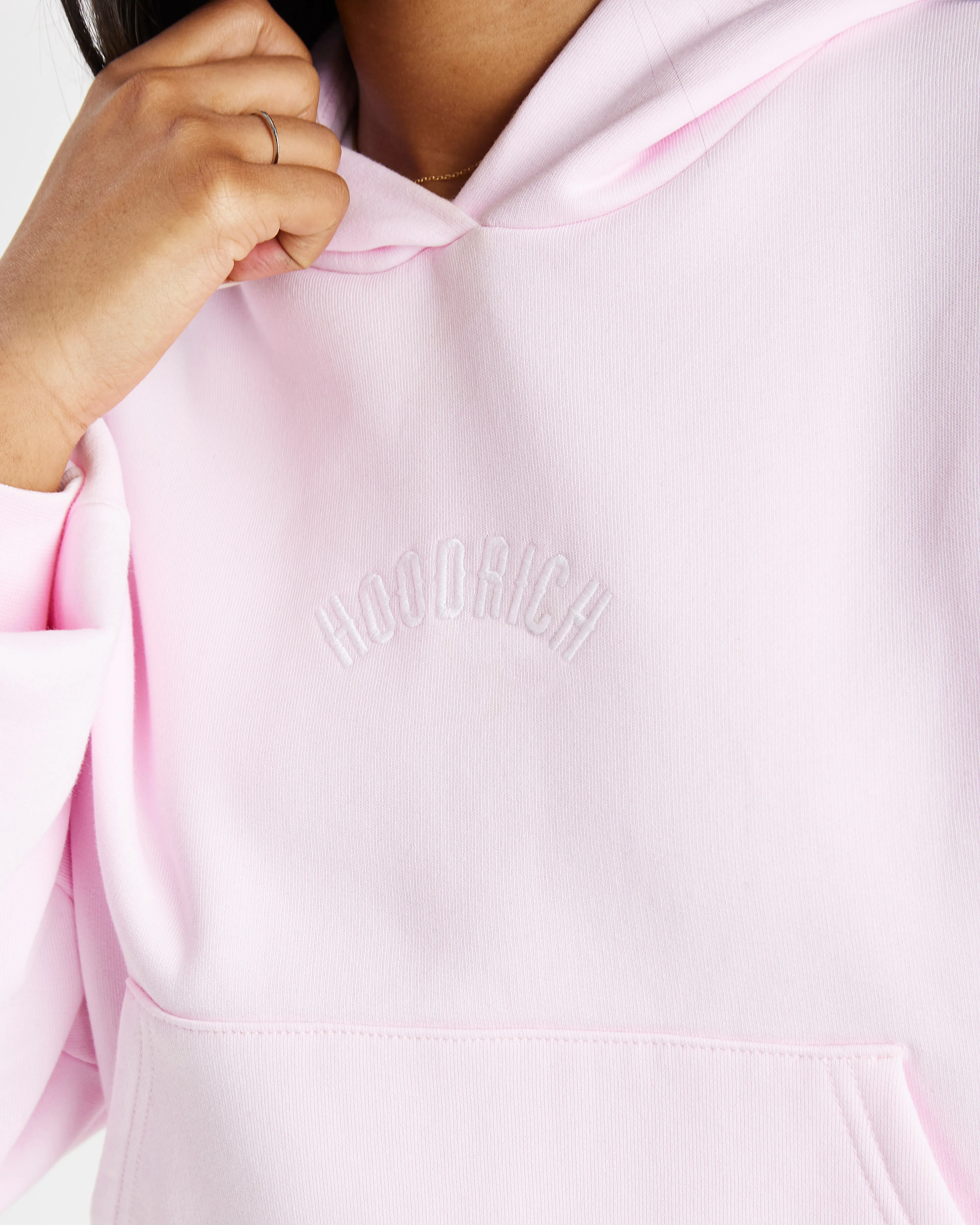 Lead Boxy Hoodie - Pink/White sold by Hoodrich product image thumbnail 3