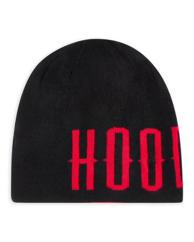 Reverse Beanie - Black/Red sold by Hoodrich