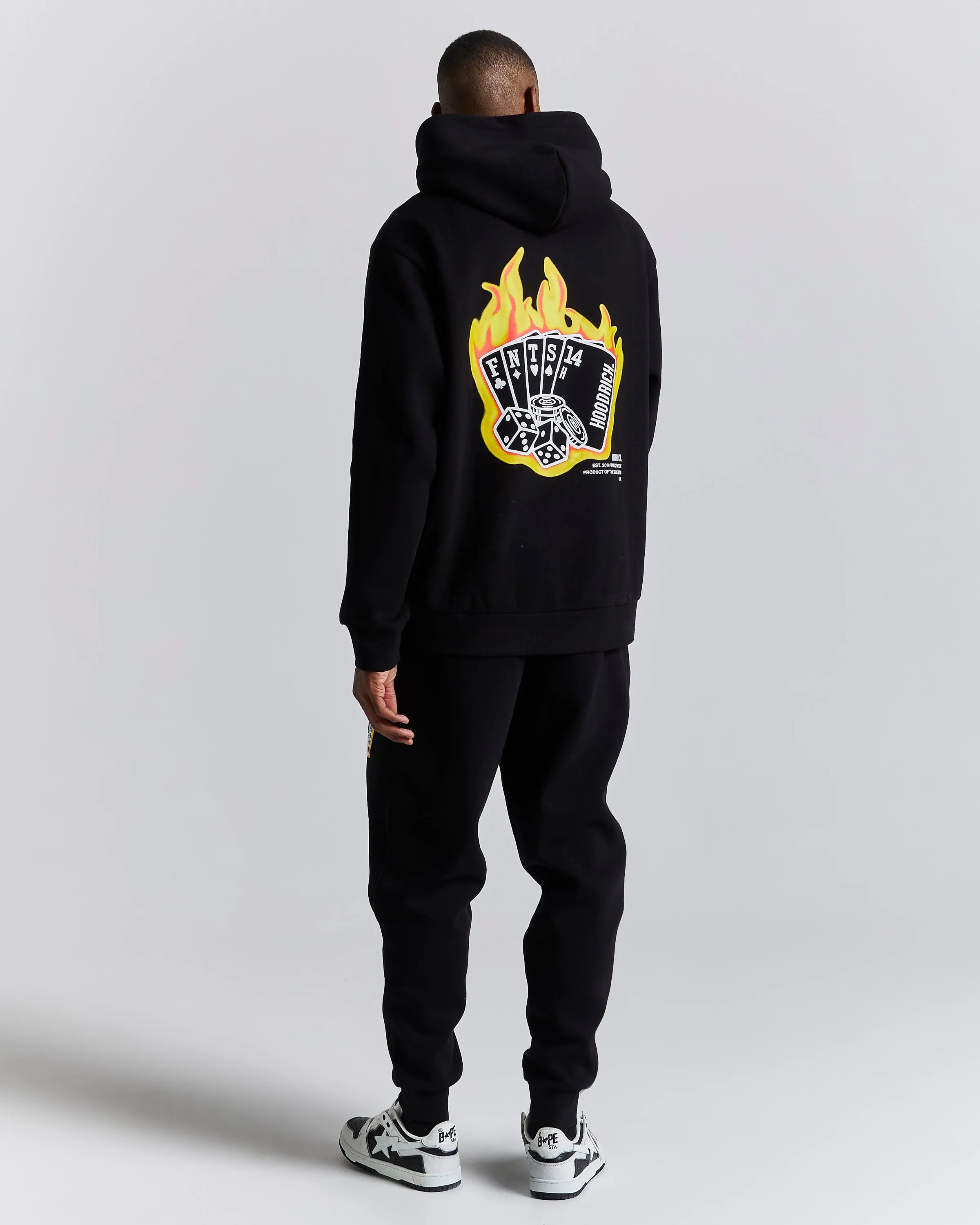 Luck Joggers - Black/White/Orange sold by Hoodrich product image thumbnail 5