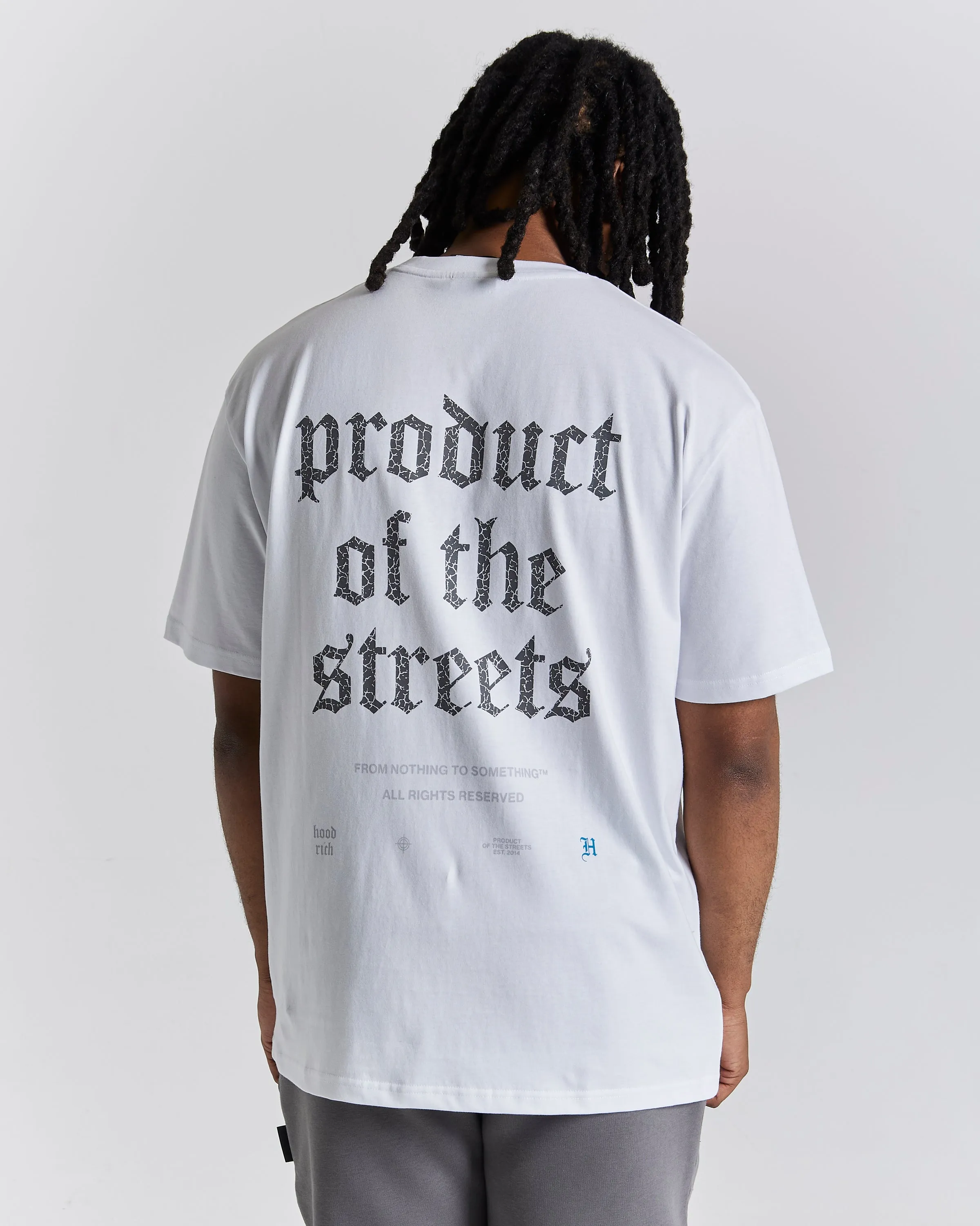 Shadow T-Shirt - White/Grey/Blue sold by Hoodrich product image thumbnail 2