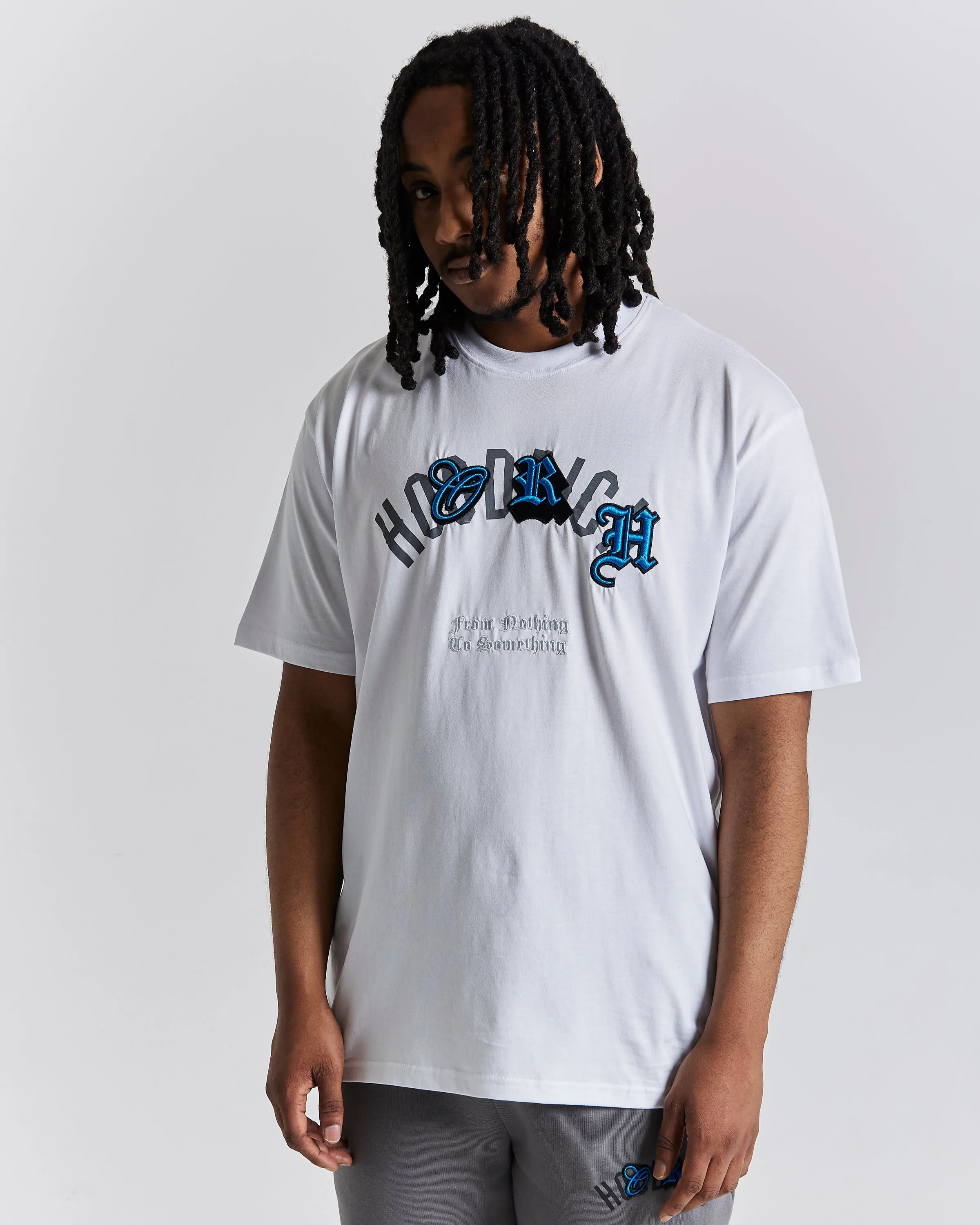 Shadow T-Shirt - White/Grey/Blue sold by Hoodrich