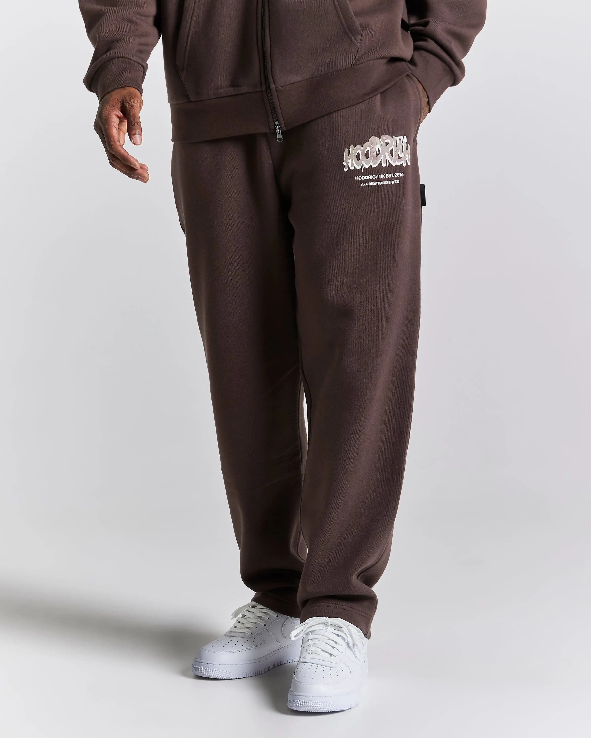 Radar Oversized Joggers - Brown/Camo sold by Hoodrich product image thumbnail 3