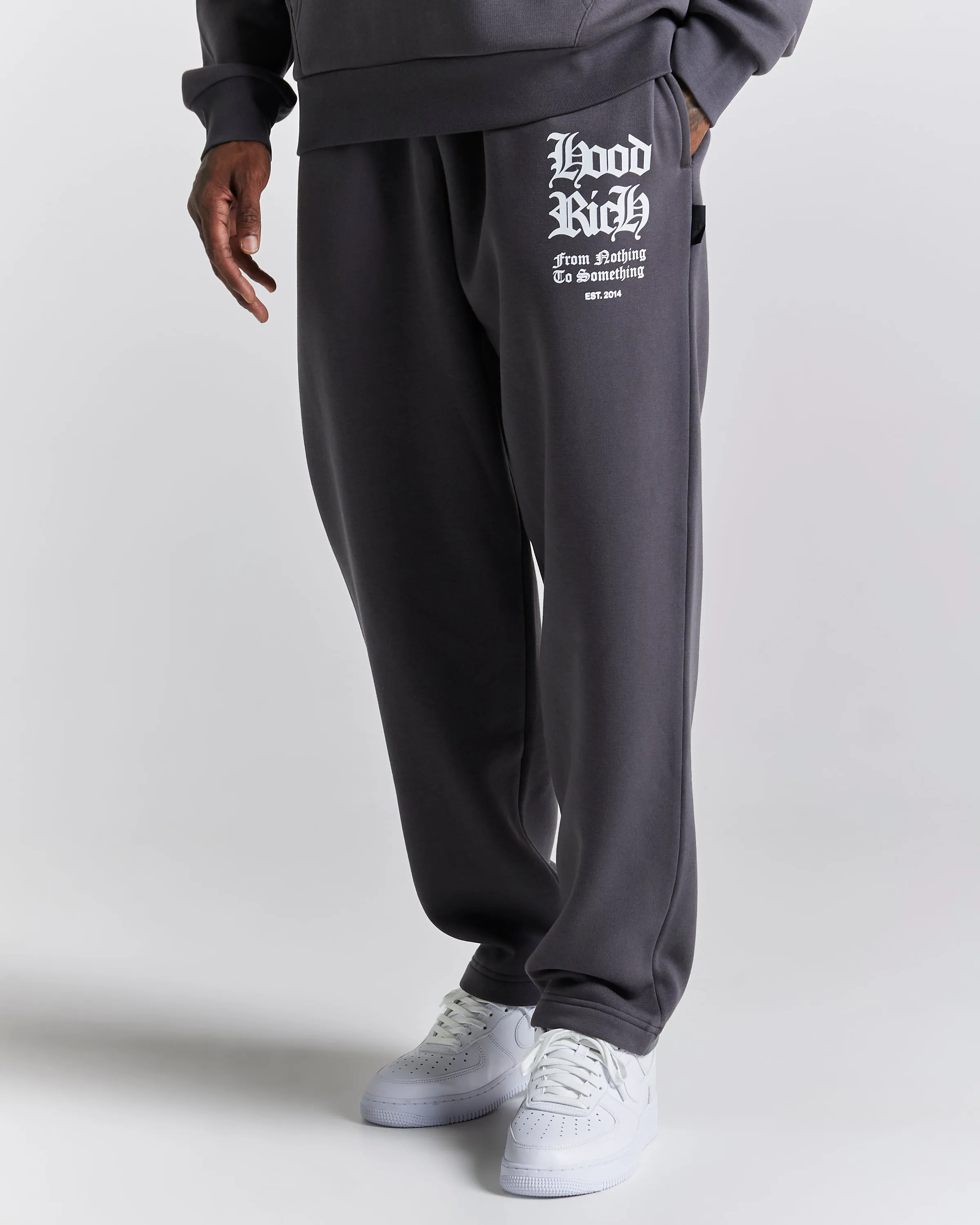 Asphalt Oversized Joggers - Grey/White sold by Hoodrich product image thumbnail 3