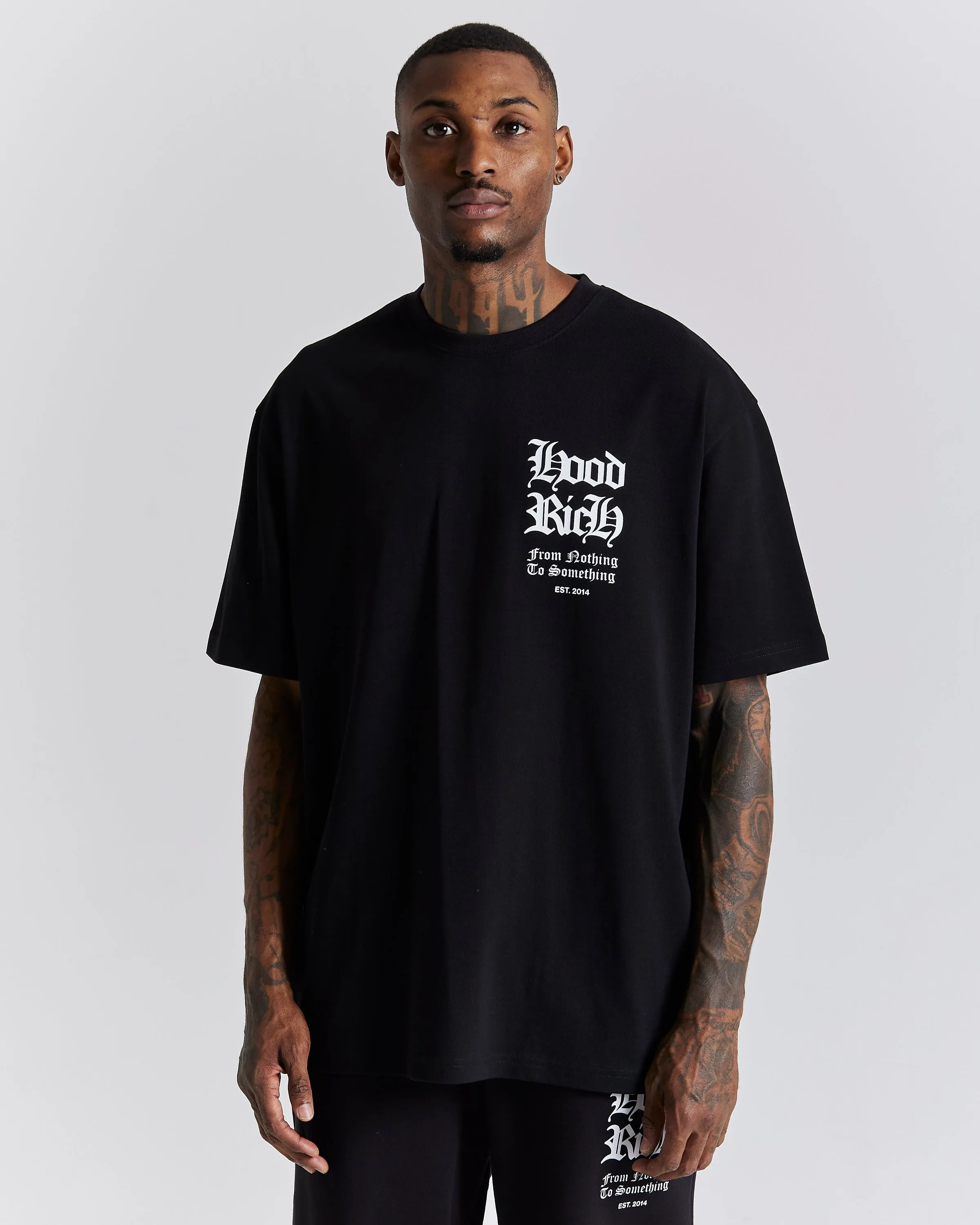 Asphalt Oversized T-Shirt - Black/White sold by Hoodrich