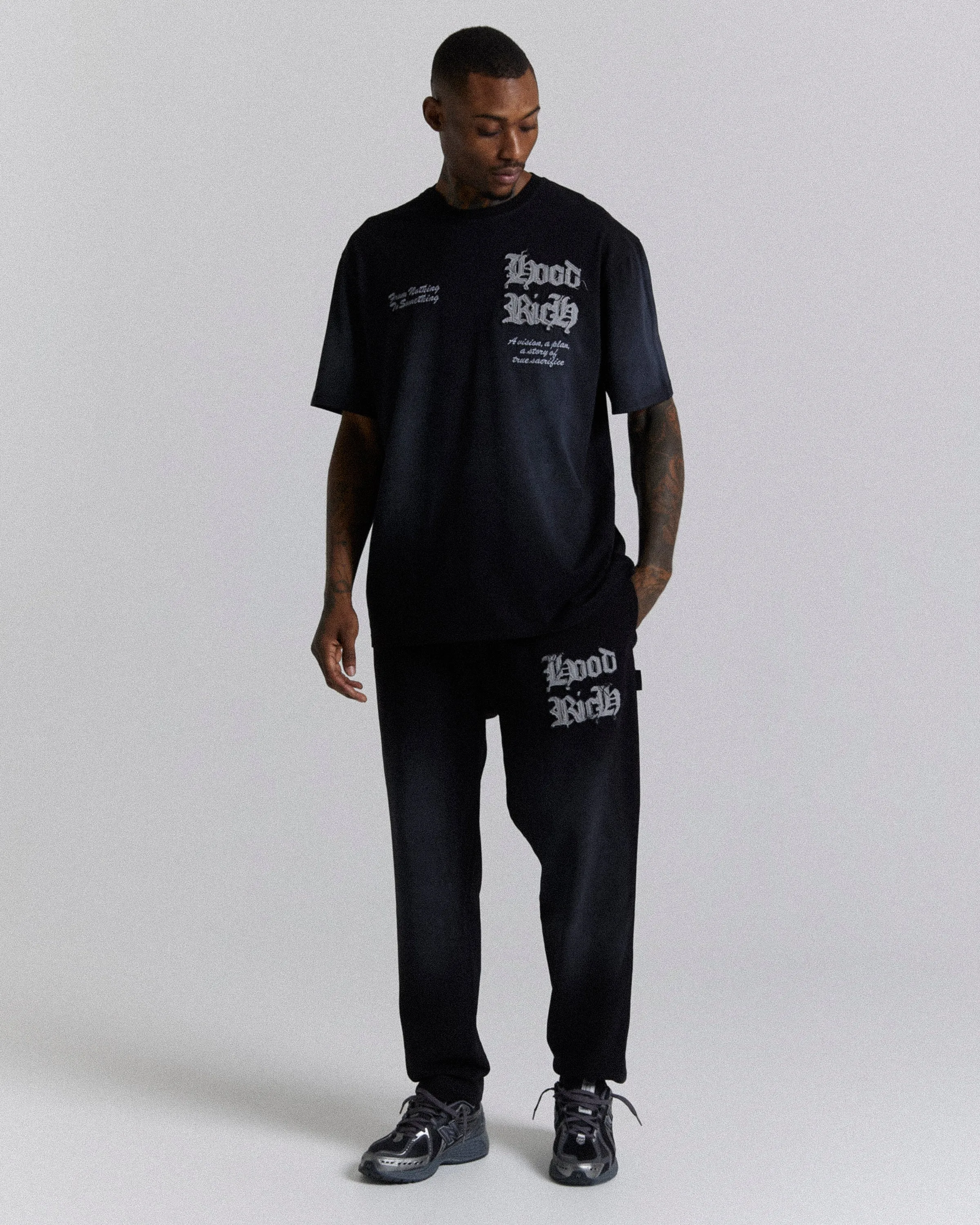 Ash Oversized T-Shirt - Black/Grey sold by Hoodrich product image thumbnail 4