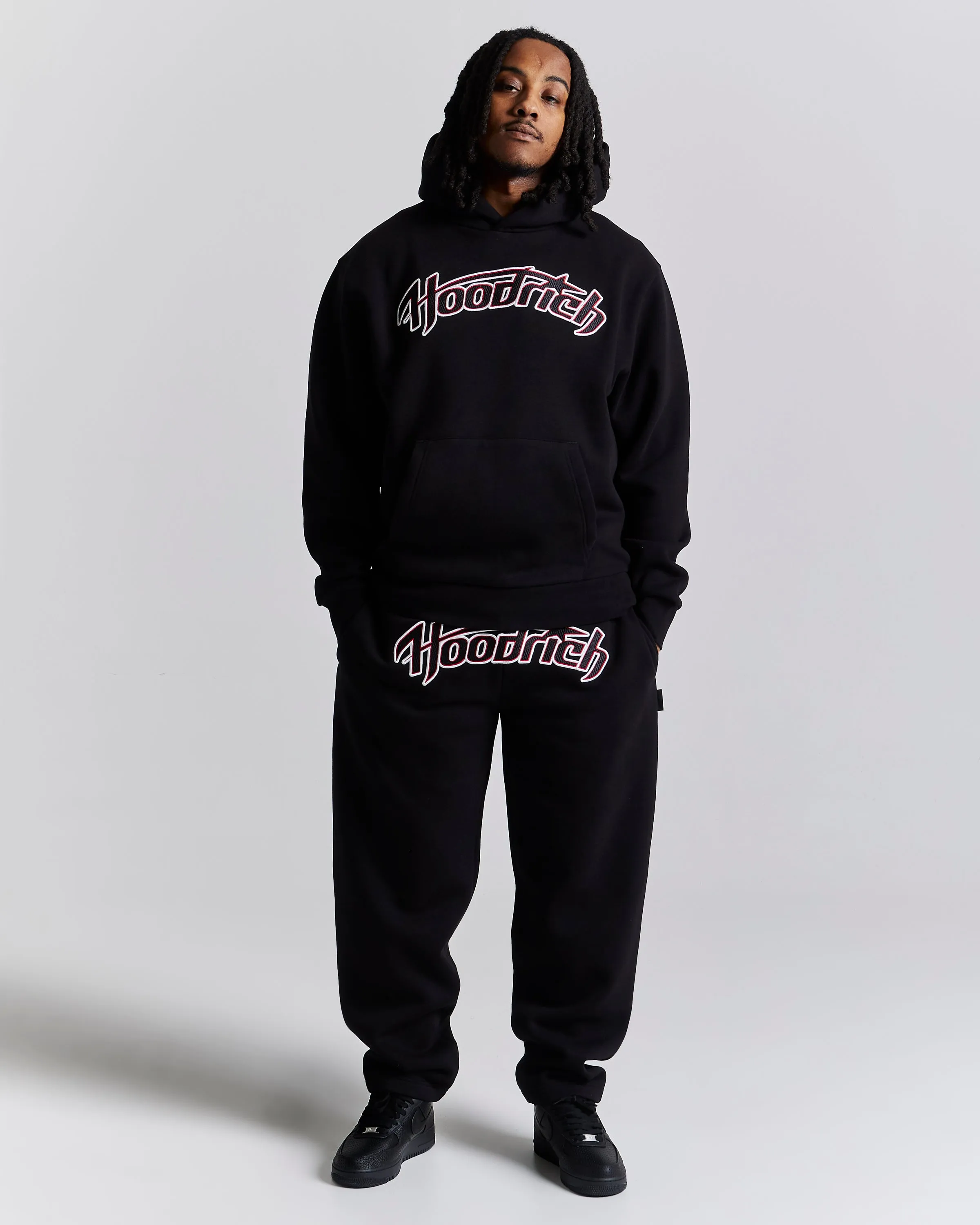 Galaxy Oversized Joggers - Black/White/Red sold by Hoodrich