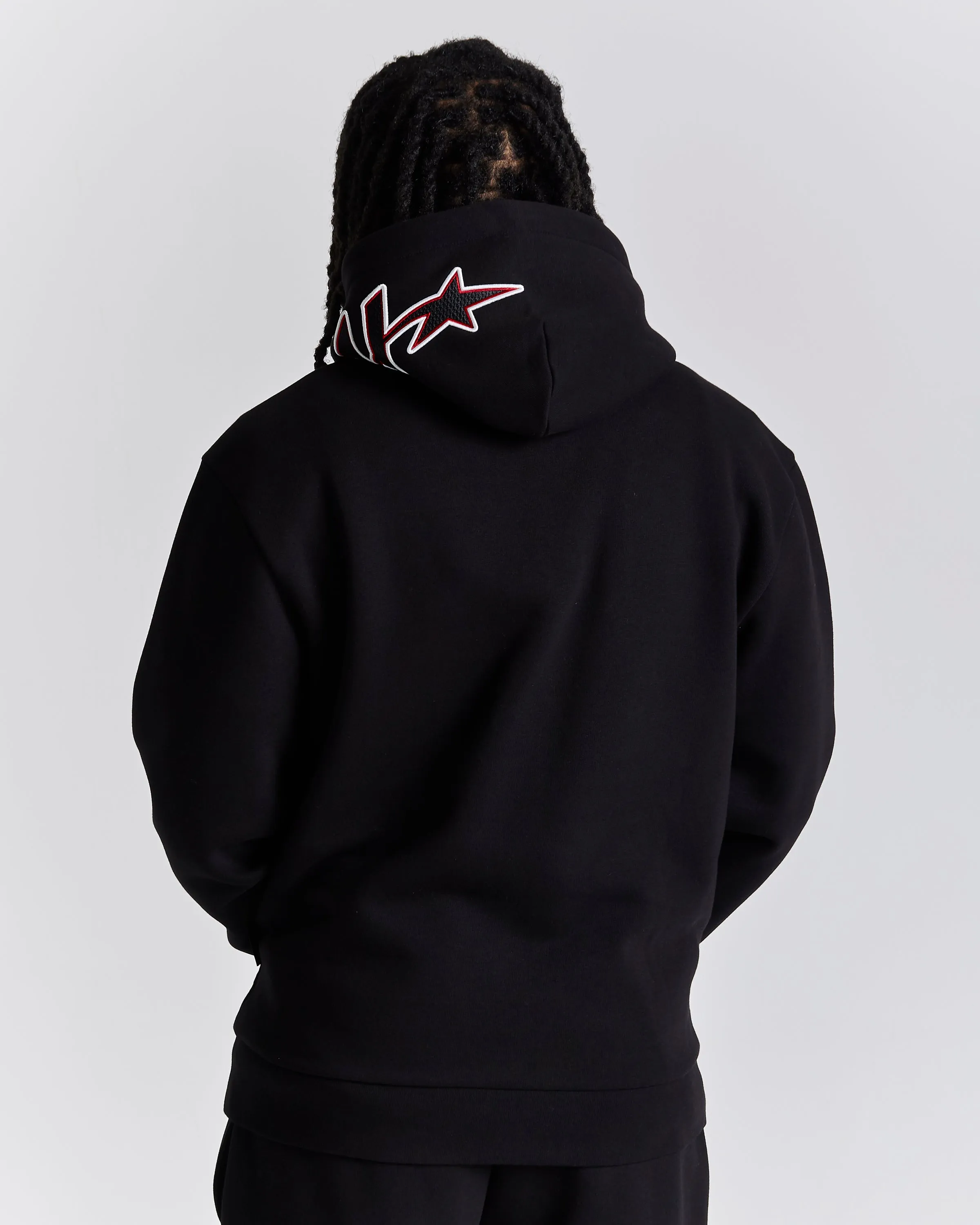 Galaxy Oversized Hoodie - Black/White/Red sold by Hoodrich product image thumbnail 4