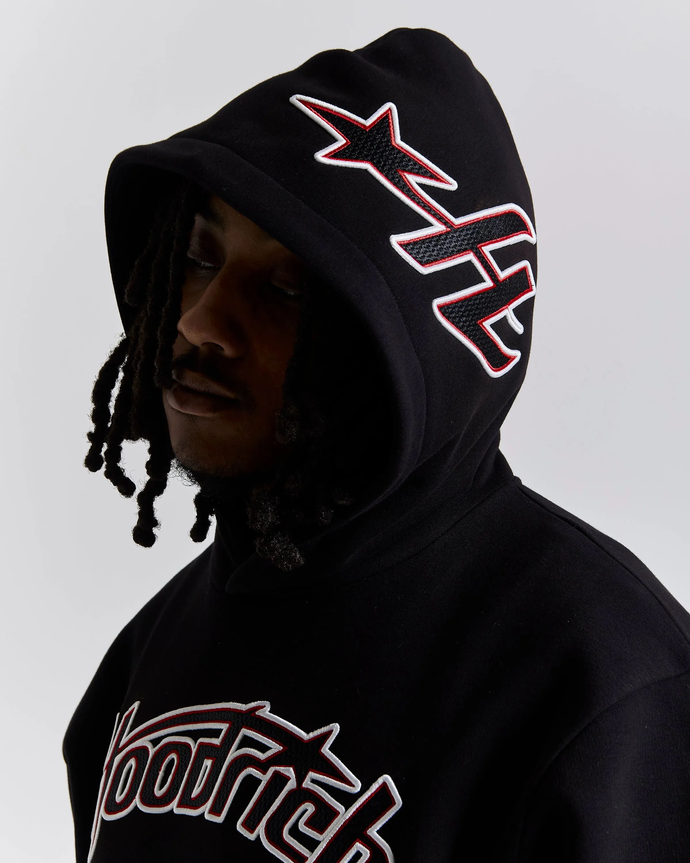 Galaxy Oversized Hoodie - Black/White/Red sold by Hoodrich