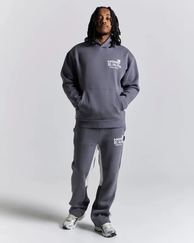 Rec Joggers - Grey/White made by Hoodrich