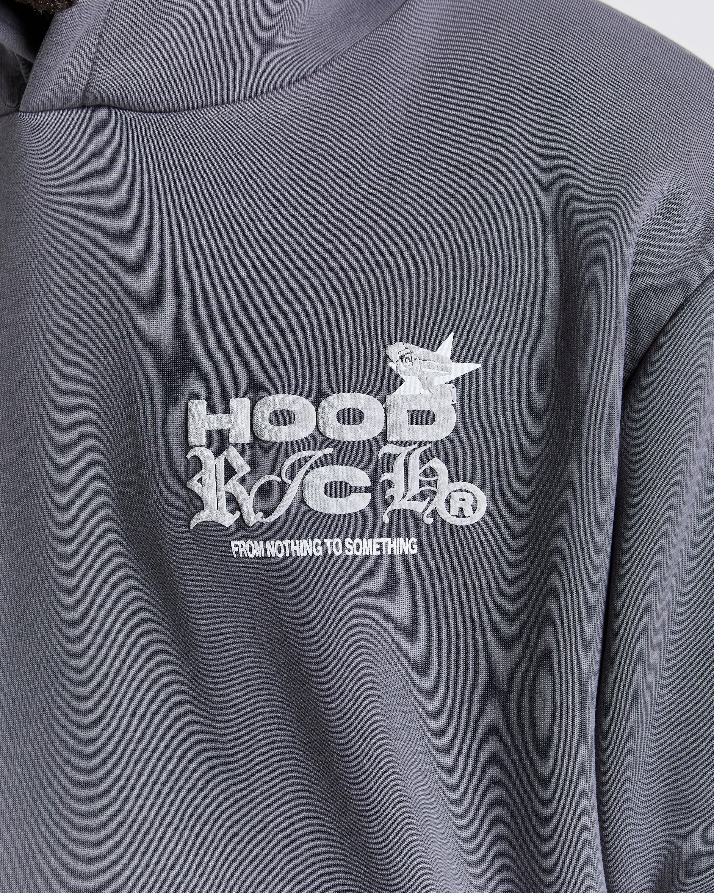 Rec Relaxed Hoodie - Grey/White sold by Hoodrich product image thumbnail 3