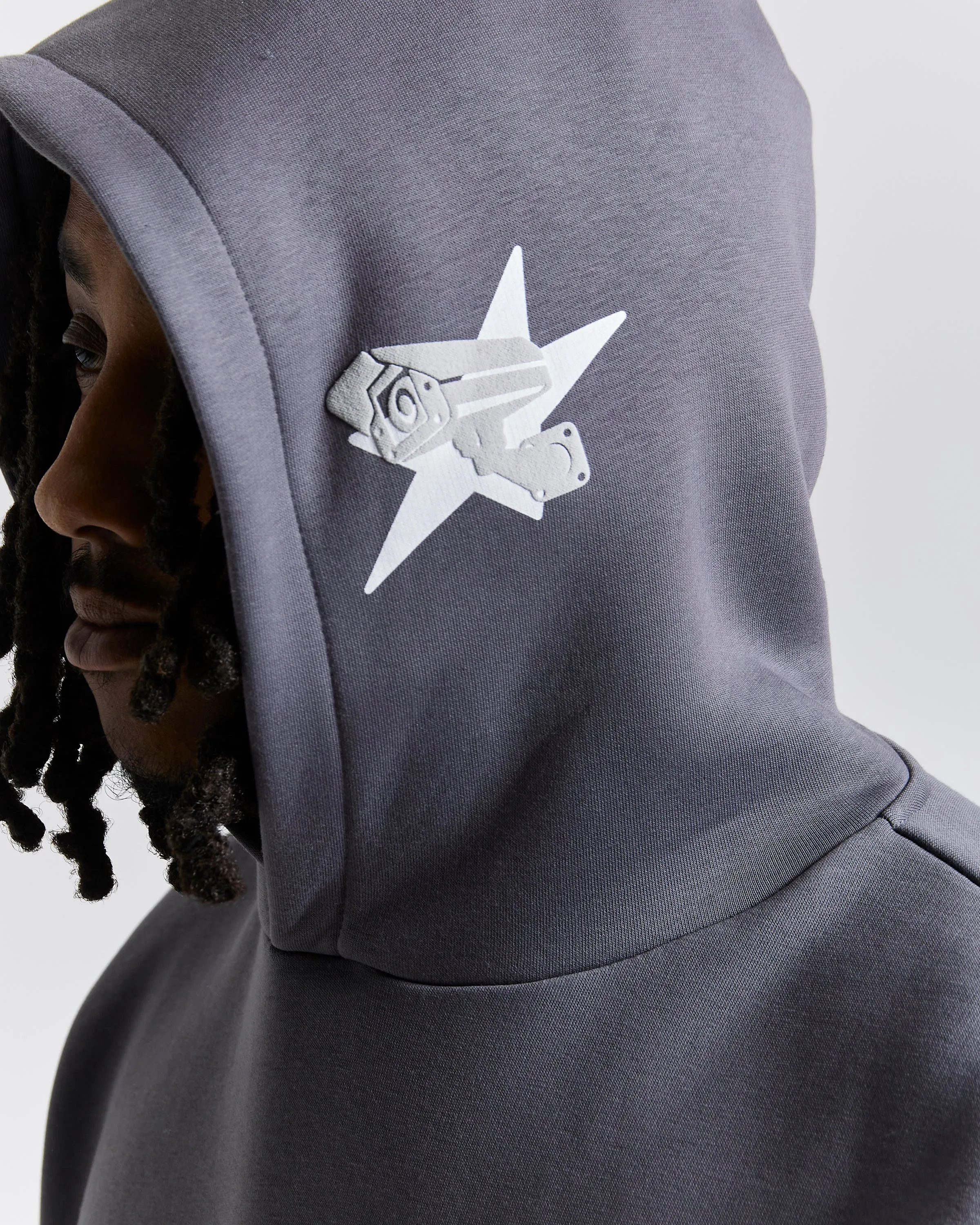 Rec Relaxed Hoodie - Grey/White sold by Hoodrich product image thumbnail 4
