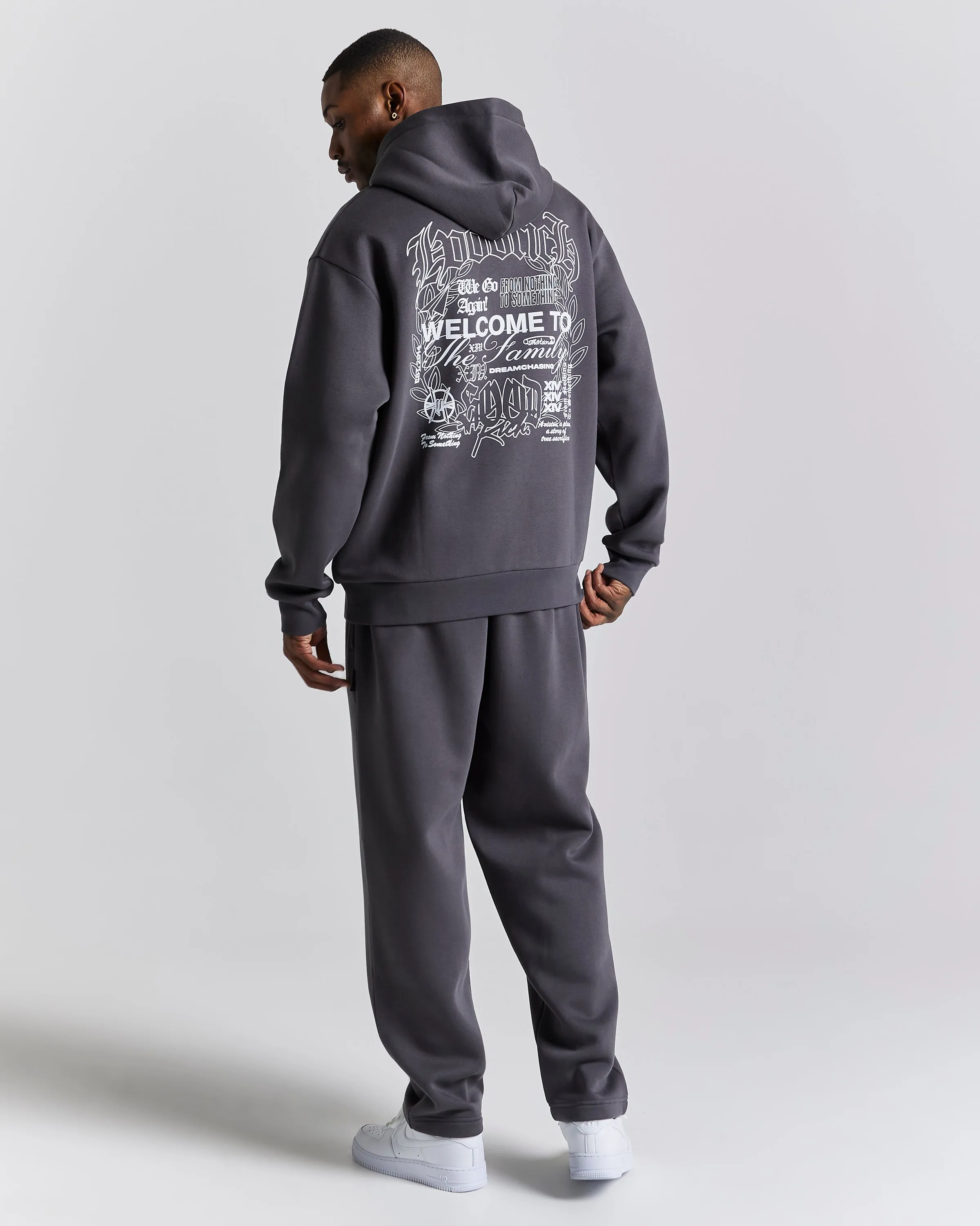 Asphalt Oversized Hoodie - Grey/White sold by Hoodrich product image thumbnail 5